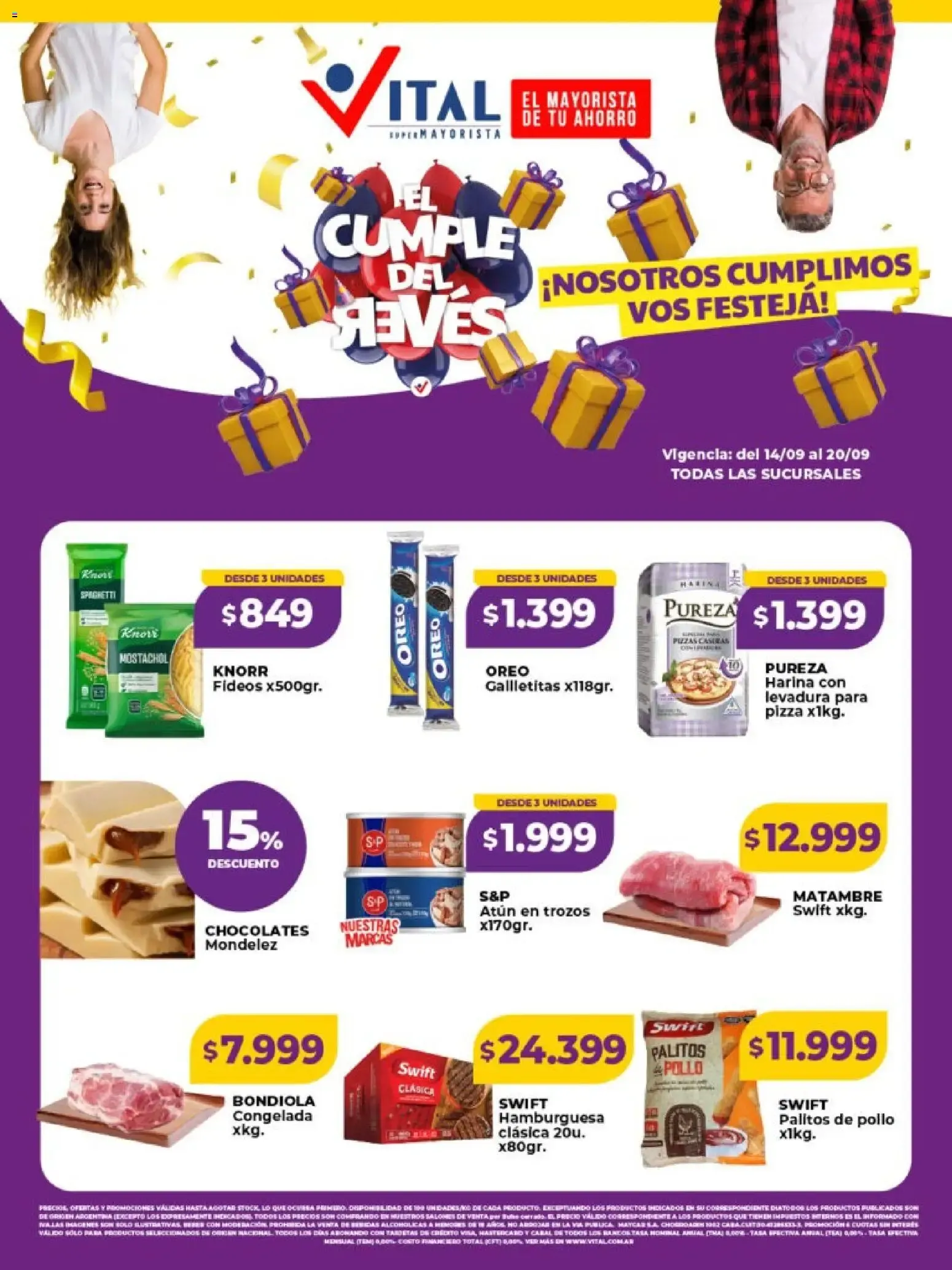 Ofertas de Vital - Especial cumpleaños Vital || del 14/09/2026 - 20/09/2026 || Catálogo 14 de septiembre al 20 de septiembre 2026 - Página 1 del catálogo