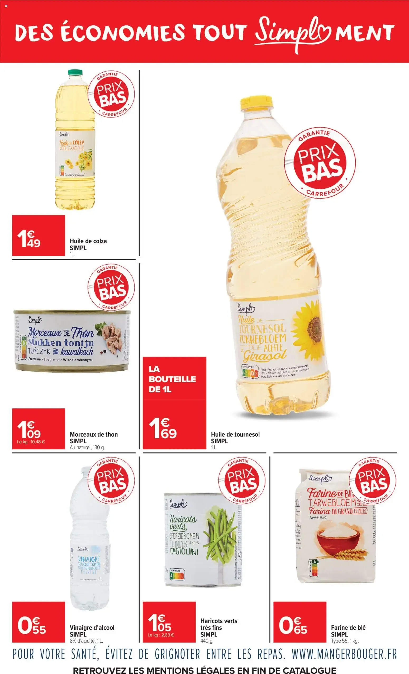 Carrefour Market Garantie prix bas-tout simpl'ment à partir du 01/06/2026 - promo en ligne du 1 juin au 21 juin 2026 - Catalogue page 8