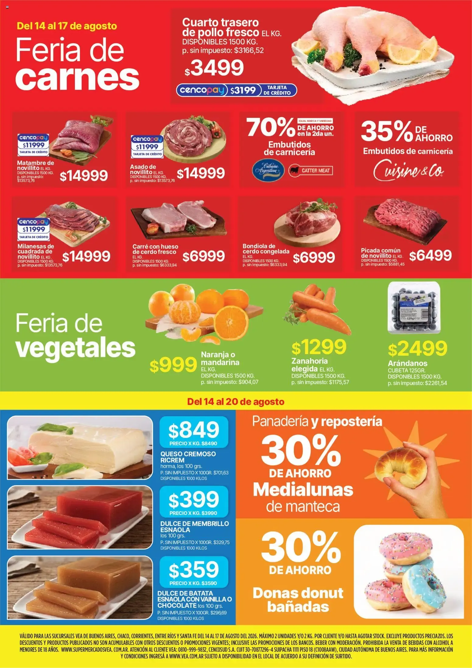 Ofertas de Vea - Fin de semana de ahorro del 14/08/2026 - 17/08/2026 14 de agosto al 17 de agosto 2026 - Página 3 del catálogo