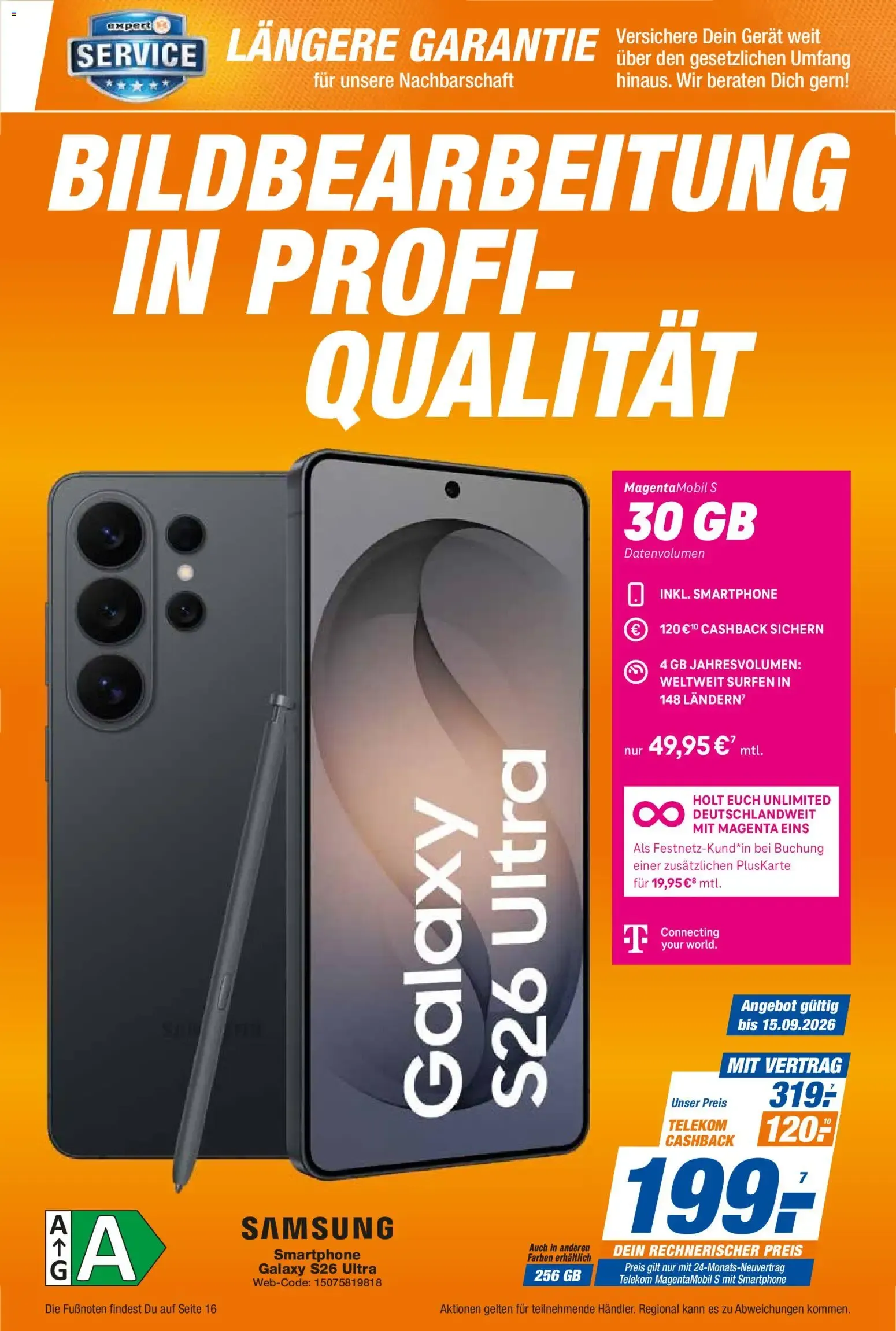 Expert Telekommunikations-Highlights im September (ab 01.09.2026) zum Blättern von 1. September bis 30. September 2026 - Prospekt seite 7