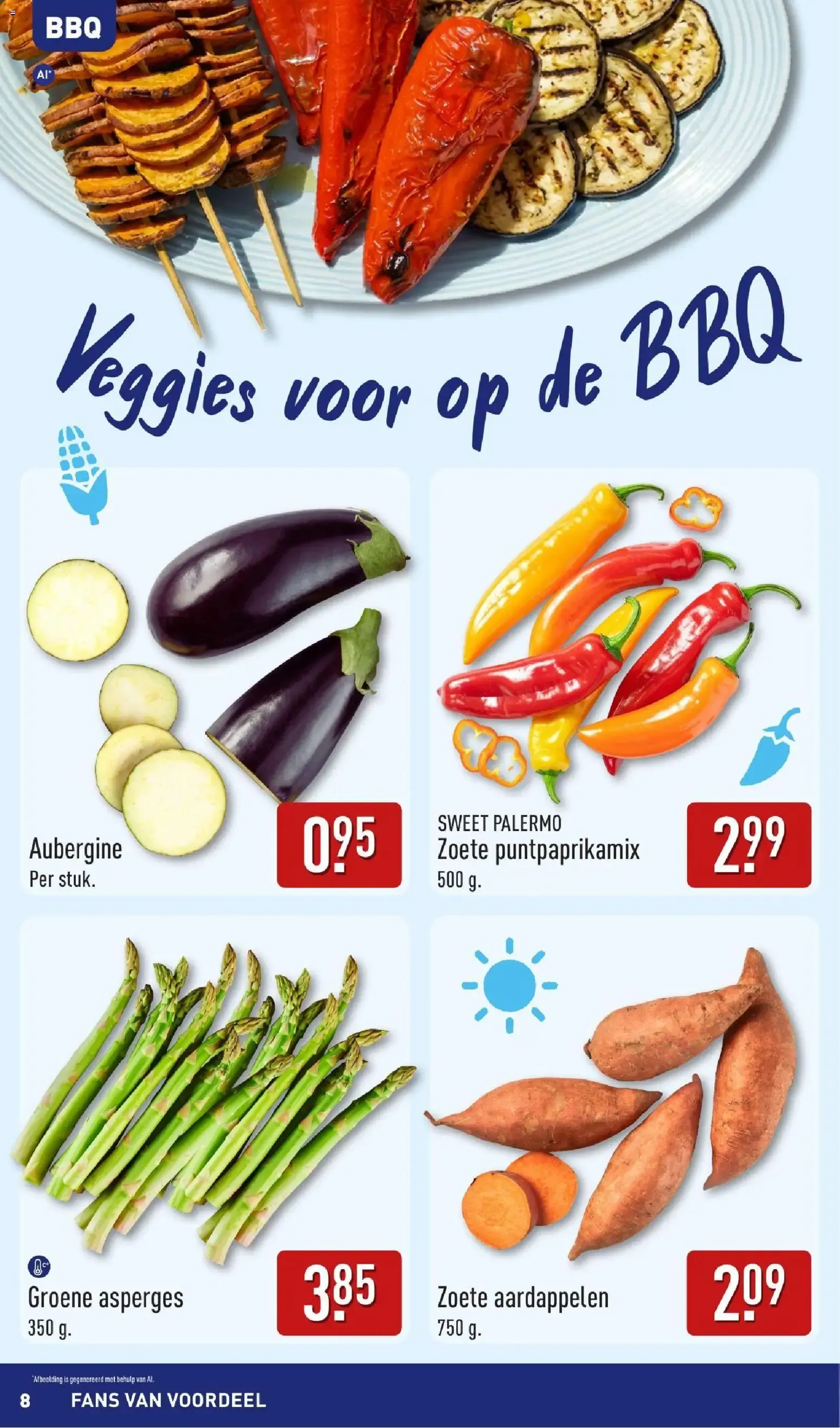 Aldi: ¡Qué Barato, Vamos a Celebrar! Boordevol Zomerse Inspiratie para BBQ van 3 augustus tot 9 augustus 2026 - Folder pagina 8