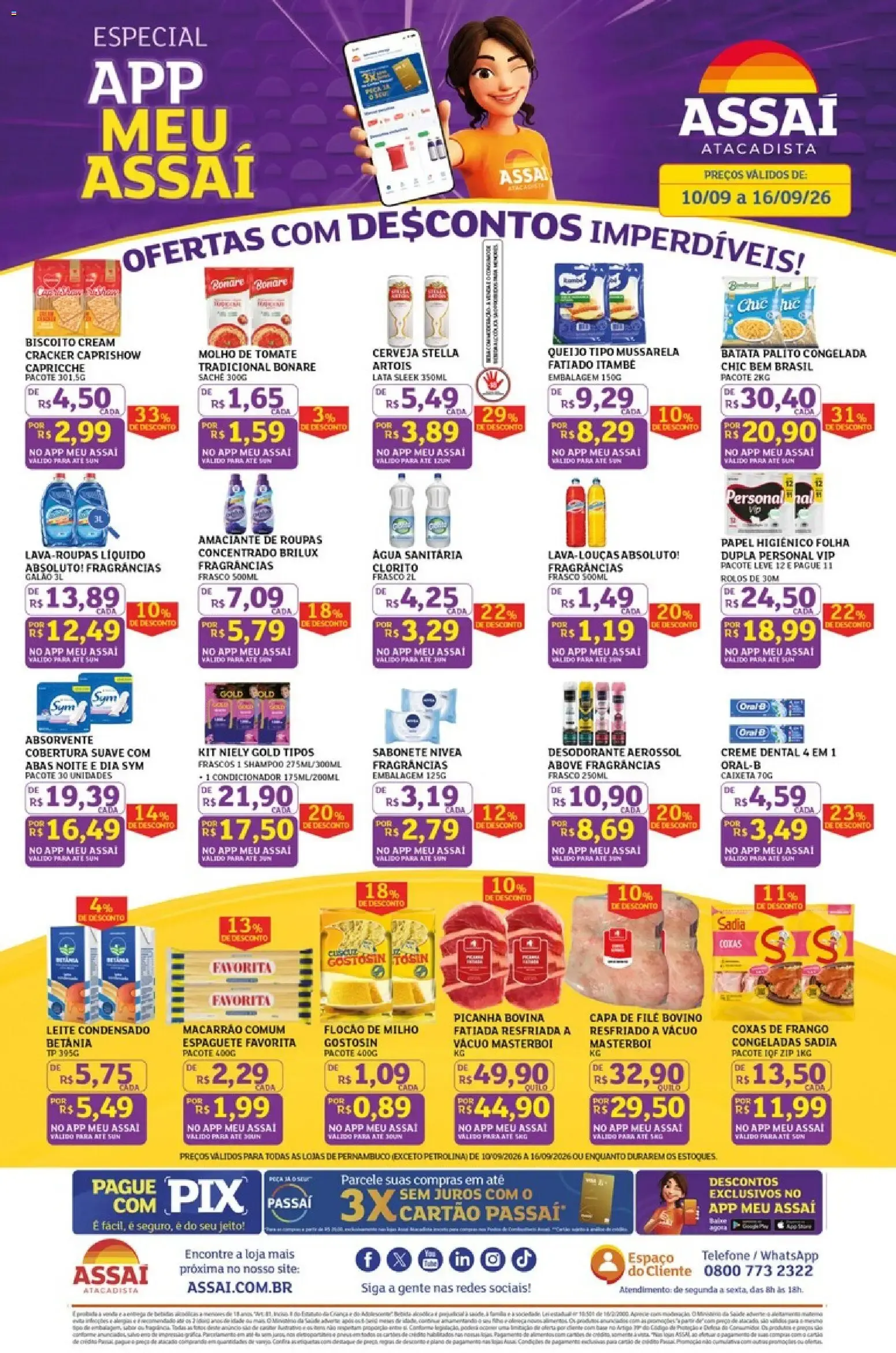 Encarte de Especial App Meu Assaí - Ofertas com Descontos Imperdíveis 10 de setembro até 16 de setembro 2026 - Pagina 1