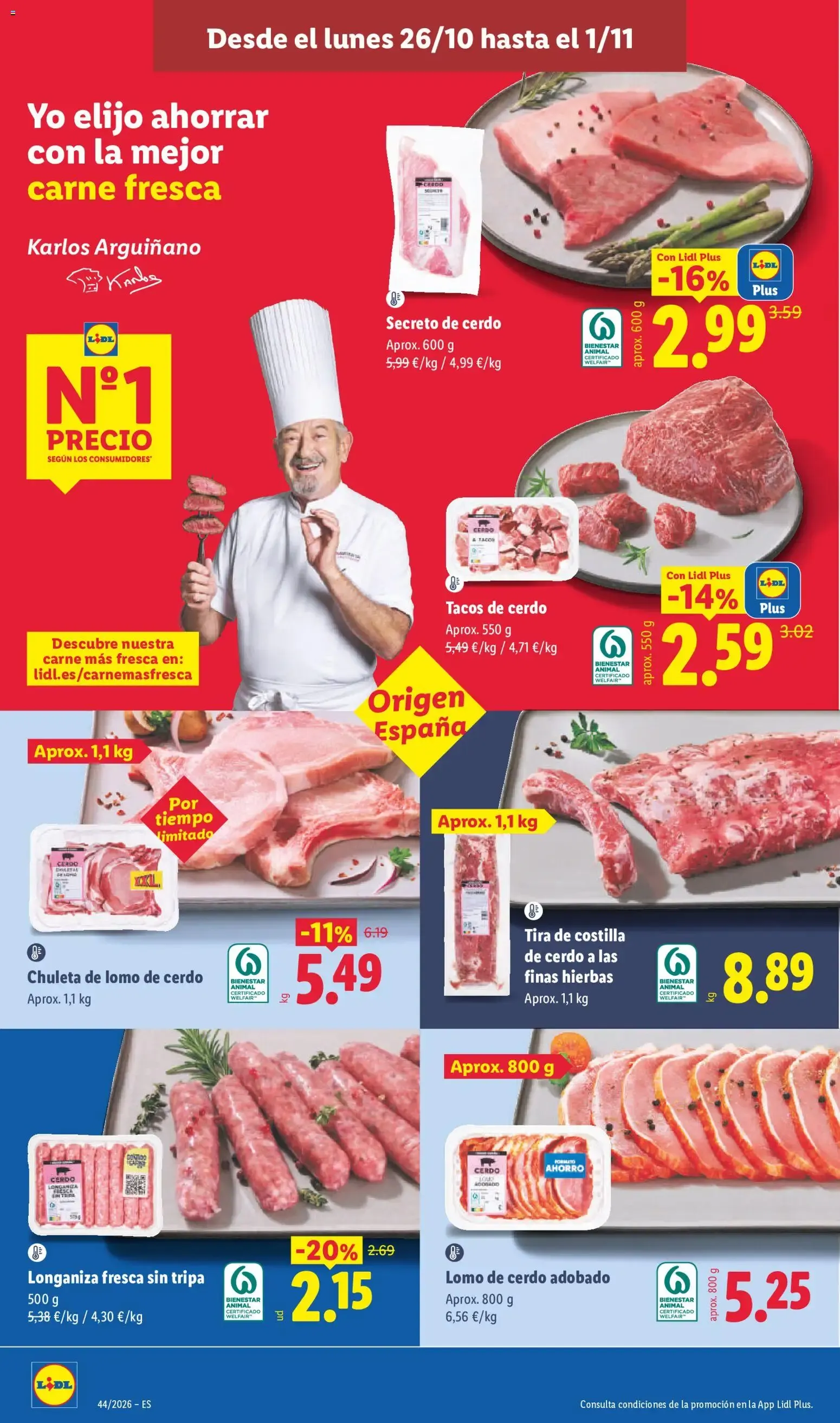 Catálogo de Lidl folleto del 26/10/2026 | Ofertas 26 de octubre al 1 de noviembre 2026 - Página 8