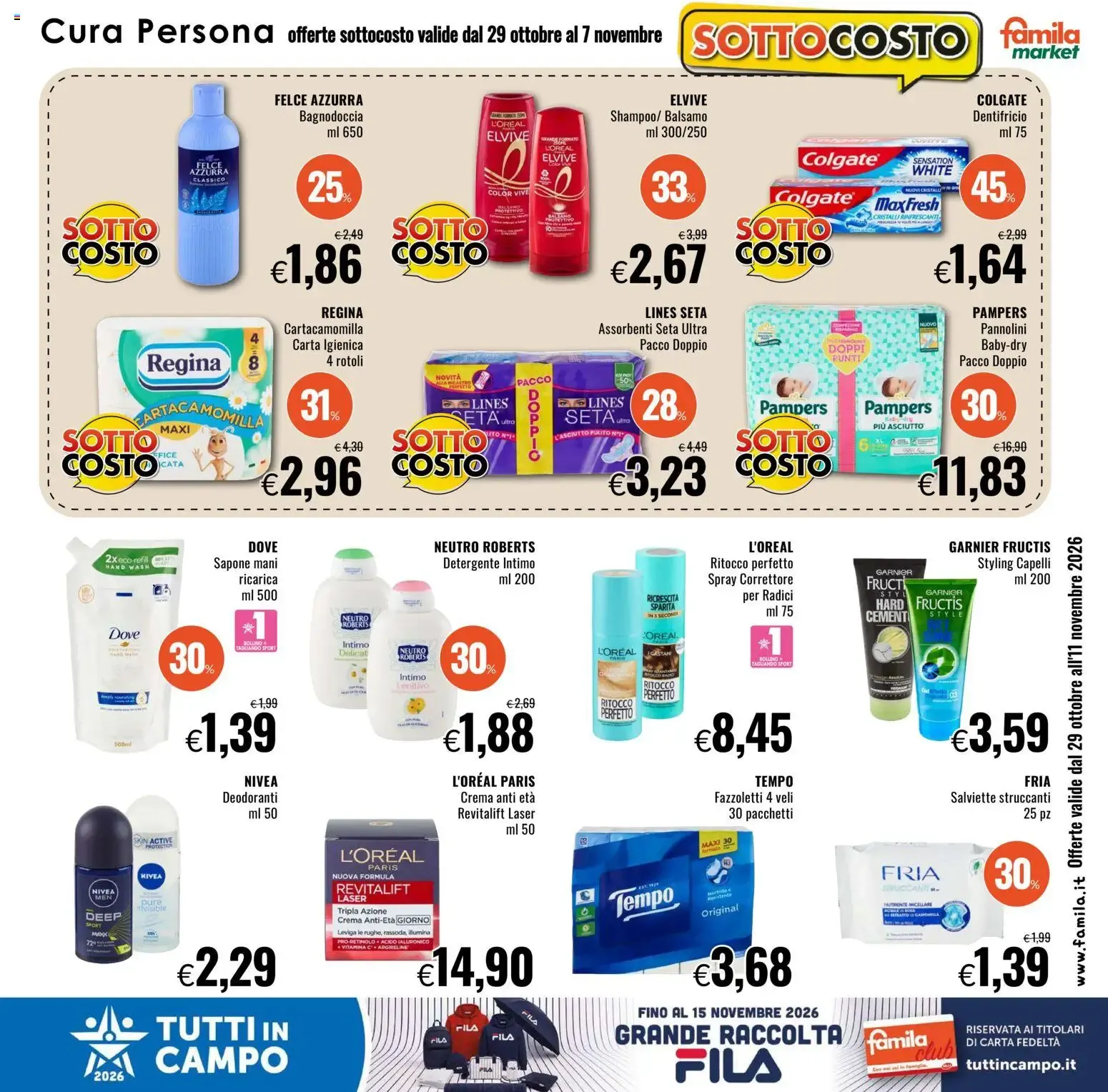 Nuovo Famila volantino Market dal 29/10/2026 > offerte anteprima 🛍️ da 29 ottobre a 11 novembre di 2026 - Pagina del volantino 9