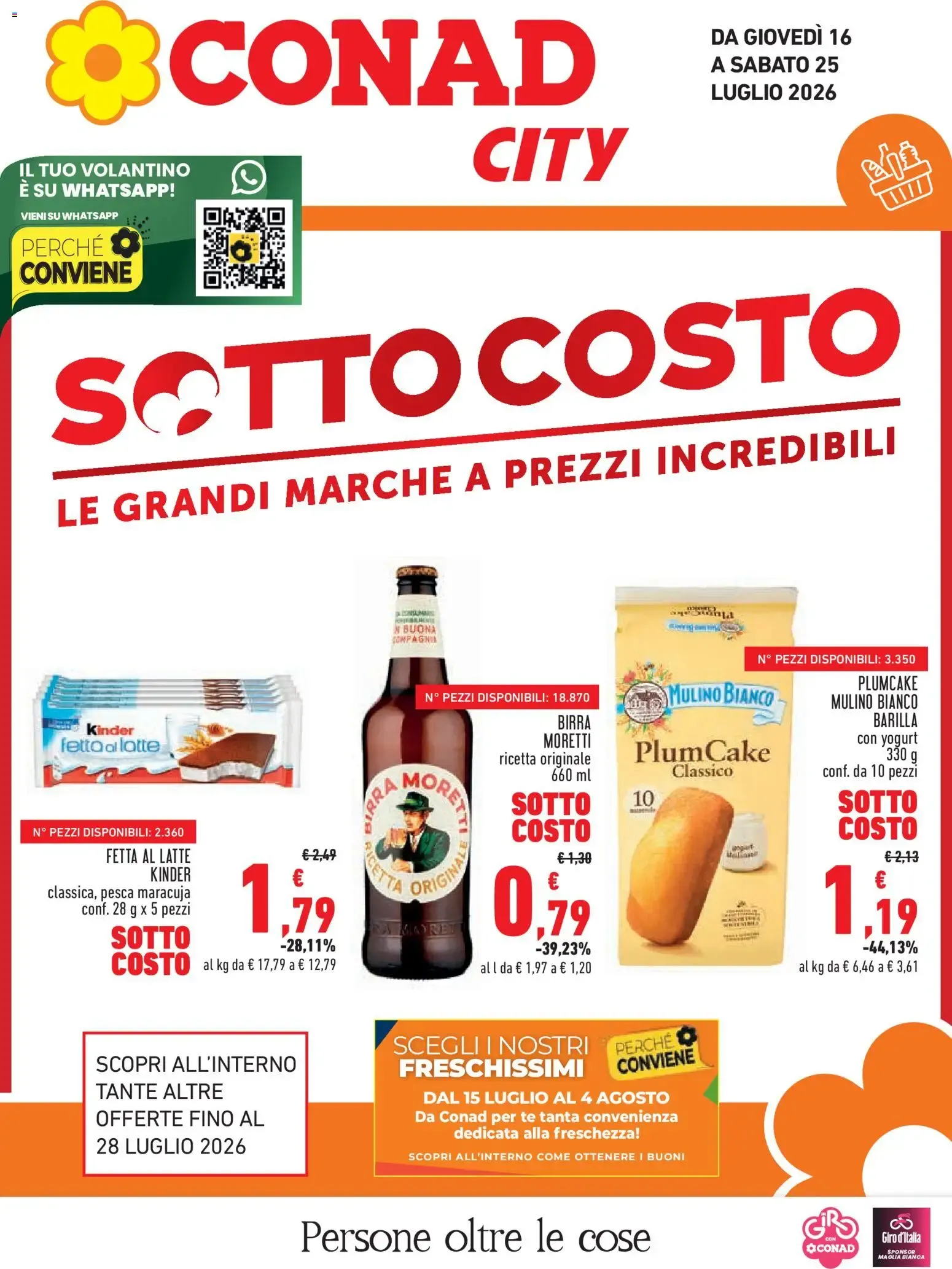 Volantino Conad City Sotto Costo da 16 luglio a 25 luglio di 2026 - Pagina del volantino 1