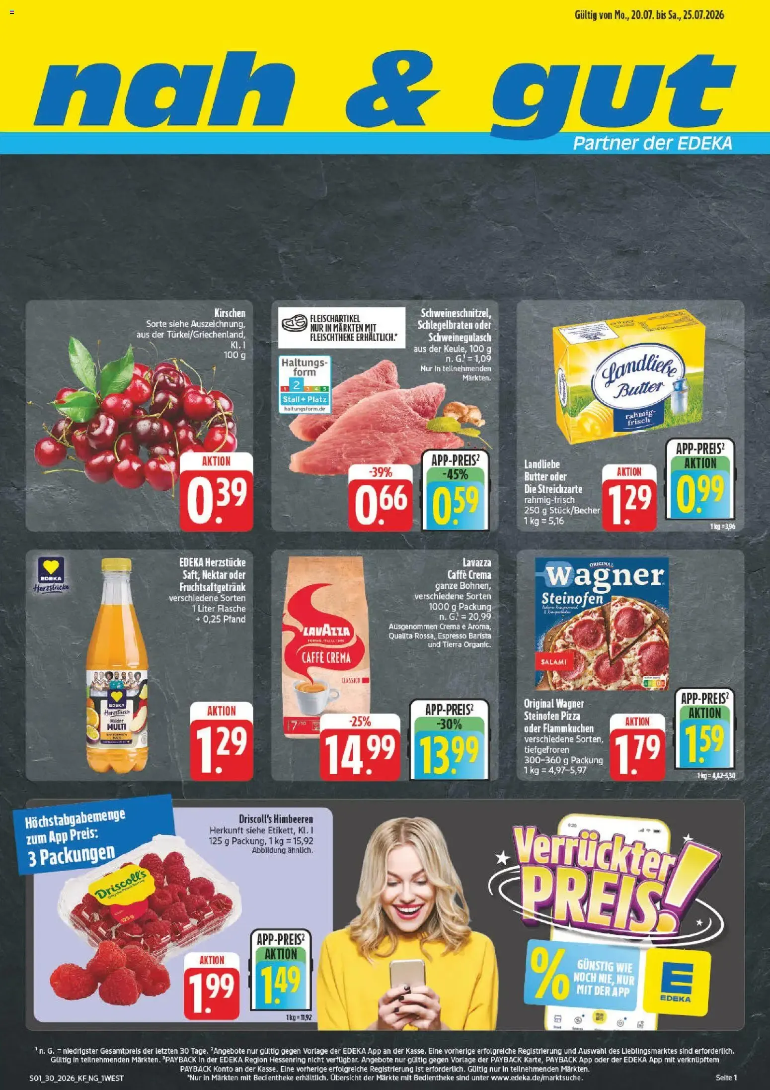 nah & gut von 20. Juli bis 25. Juli 2026 - Prospekt seite 1