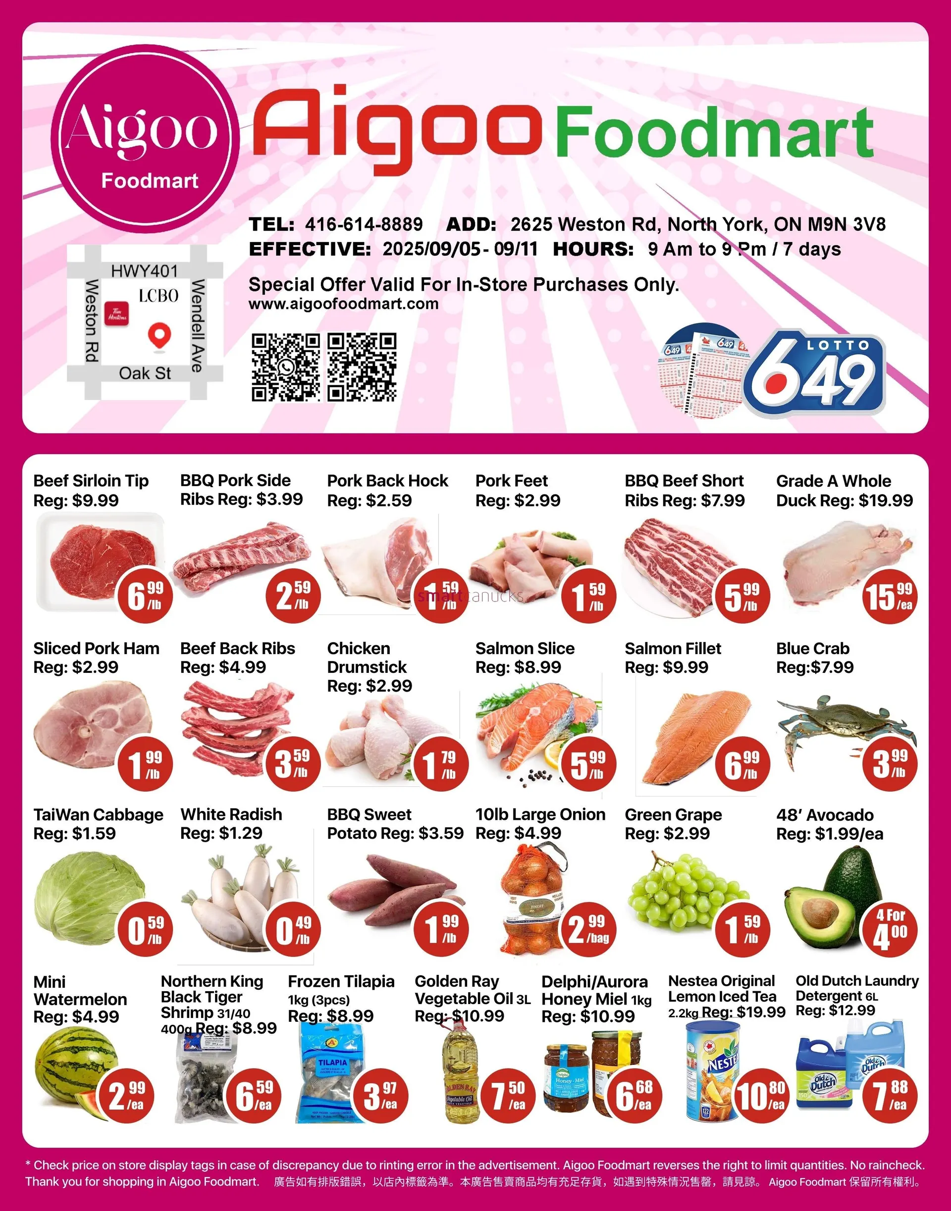 Aigoo Foodmart Sales from September 5 to September 11 2025 - flyer page 1