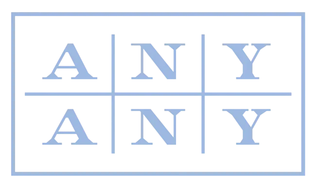 Any Any logo de folhetos