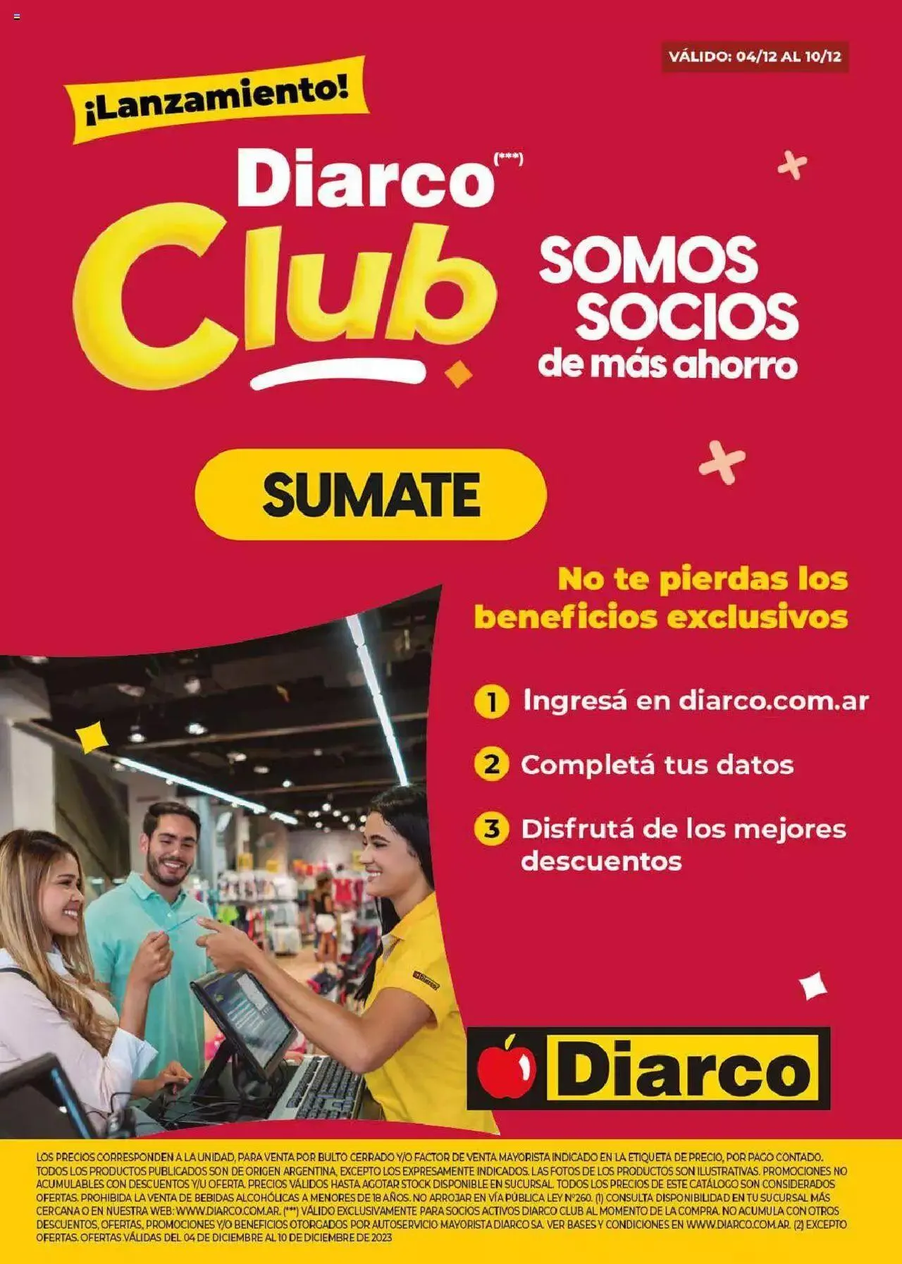 Ofertas de Diarco ofertas 4 de diciembre al 10 de diciembre 2023 - Página 1 del catálogo