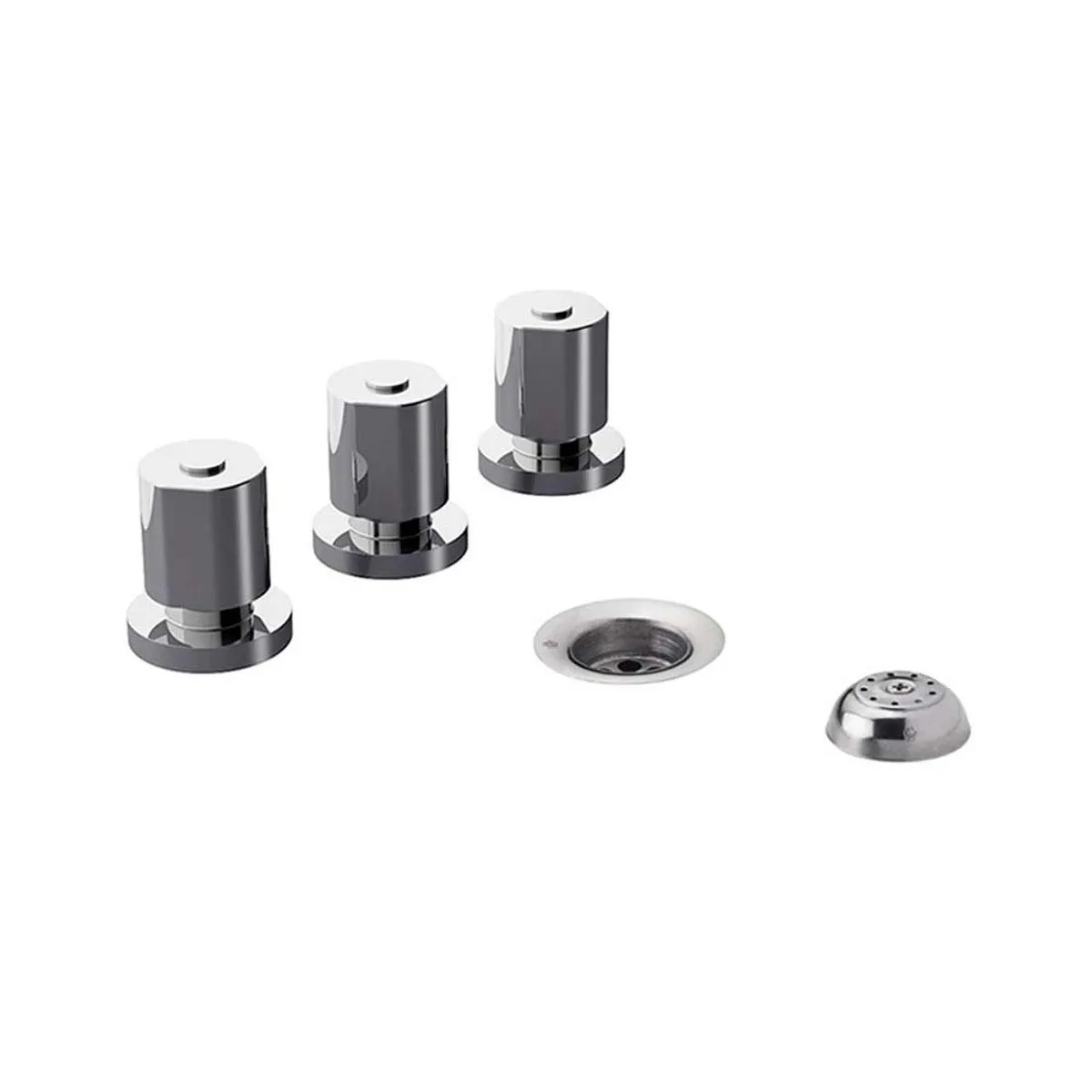 Grifería para Bidet 3 Agujeros Gris Obera FV