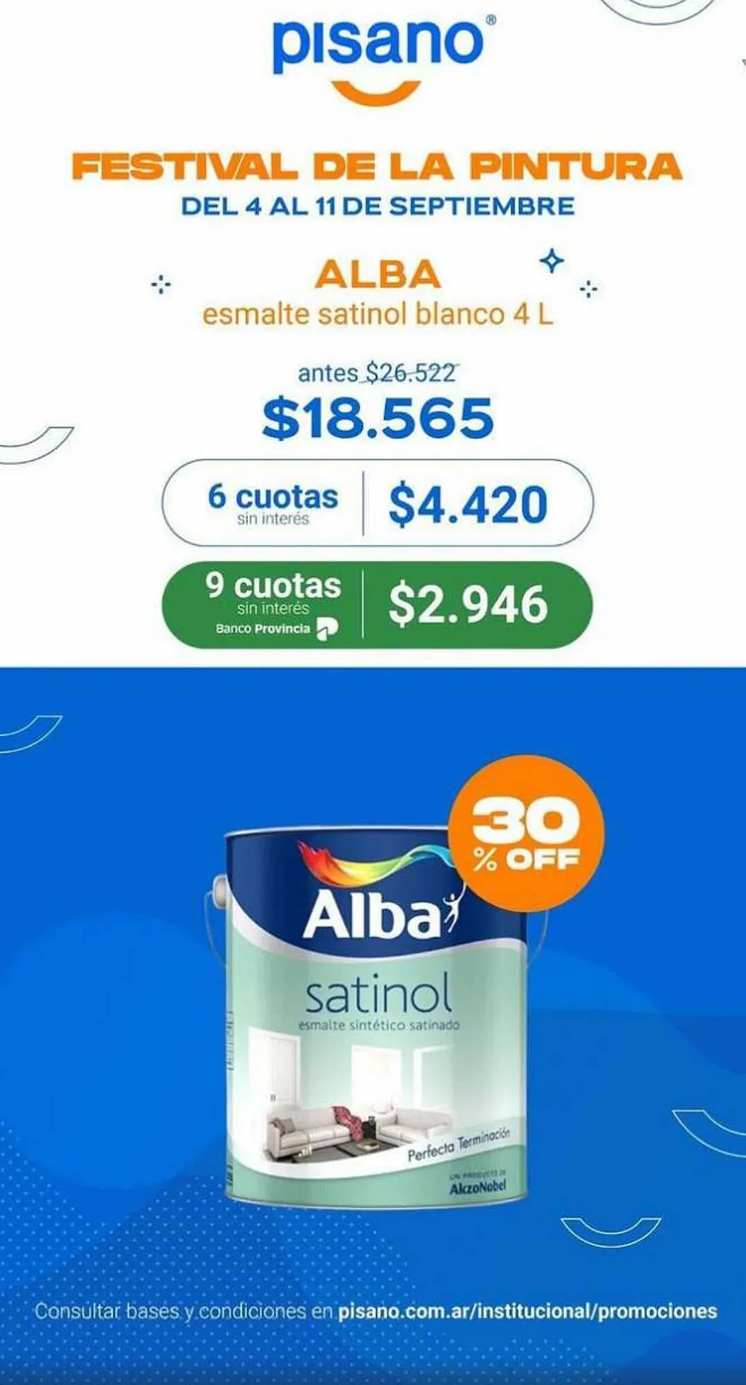 Ofertas de Catálogo Pinturerías Pisano 29 de agosto al 17 de septiembre 2023 - Página 7 del catálogo