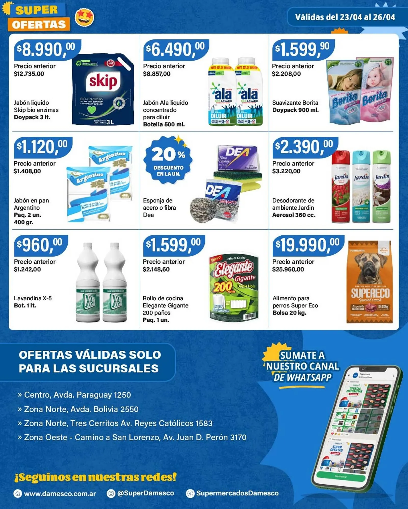 Ofertas de Catálogo Supermercados Damesco 23 de abril al 26 de abril 2026 - Página 8 del catálogo