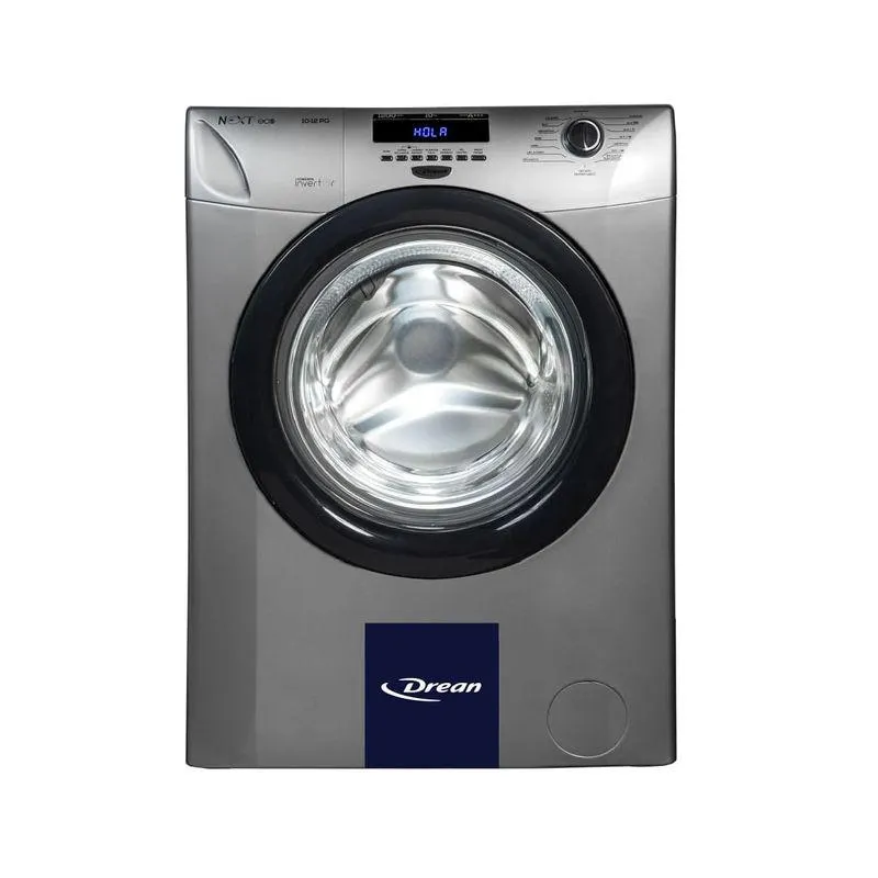 Lavarropas Drean 10Kg Next 10.12 Pg Eco 1200Rp Plata Inv.