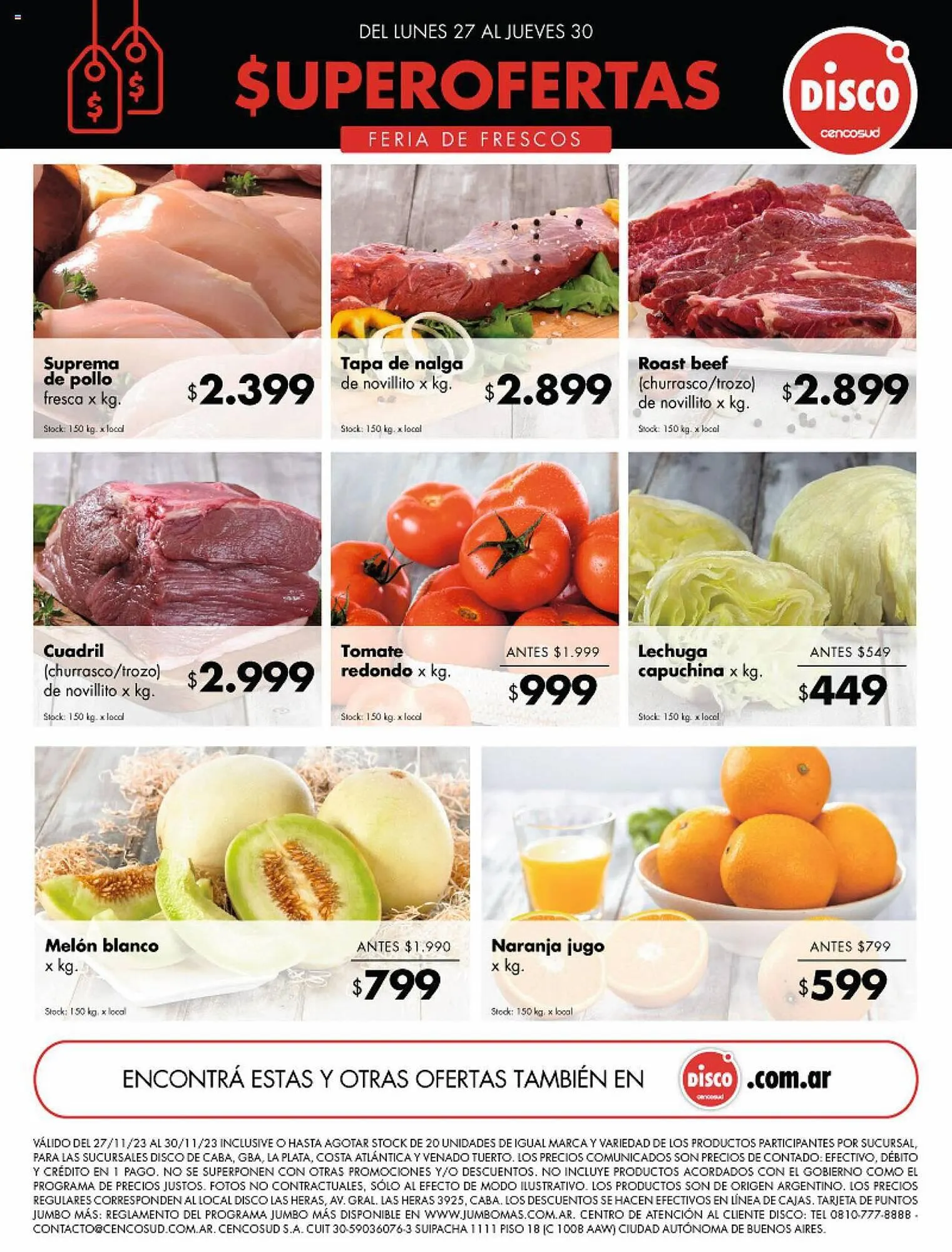 Ofertas de Catálogo Disco 27 de noviembre al 30 de noviembre 2023 - Página 1 del catálogo