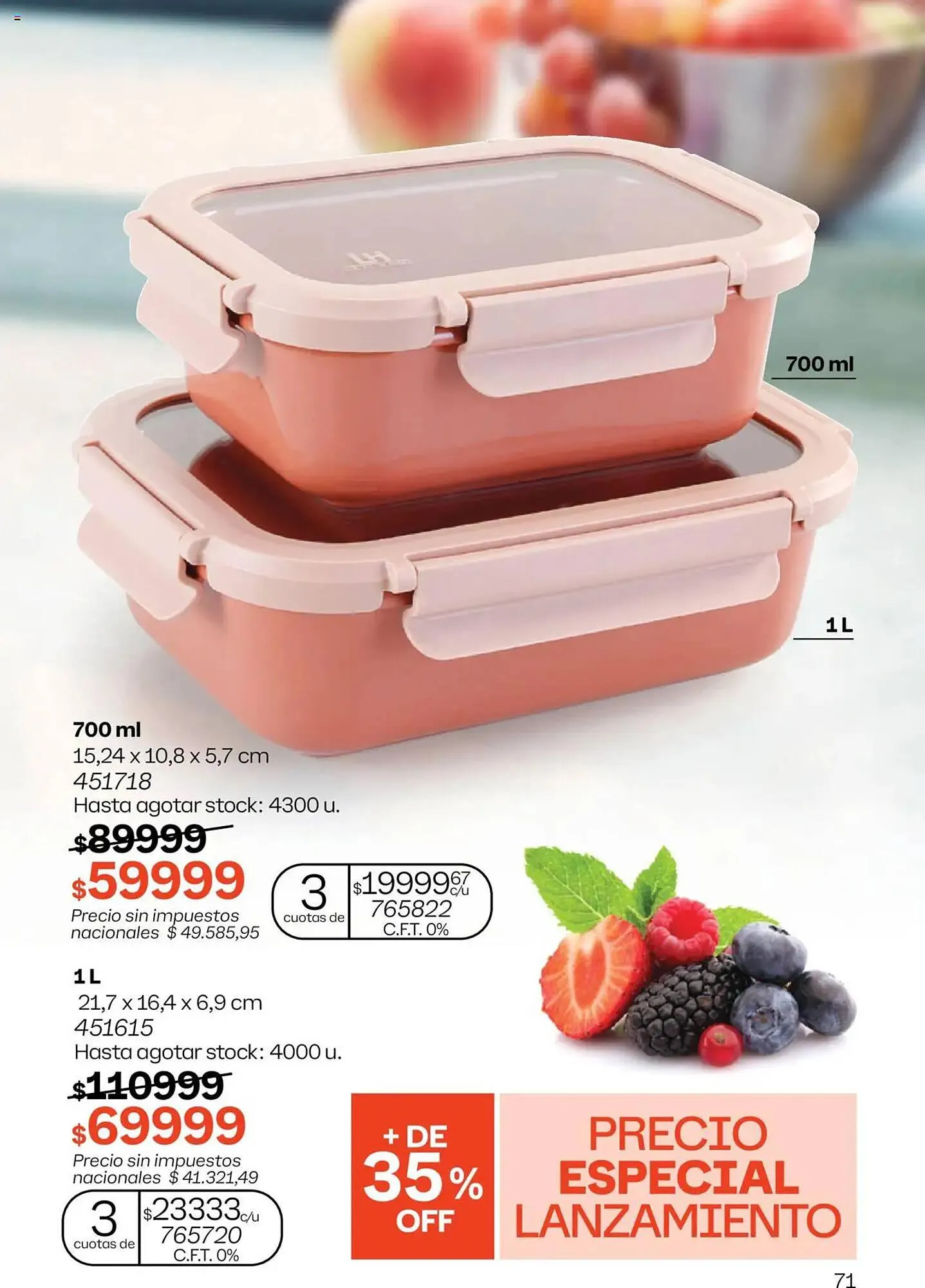 Ofertas de Folleto Tupperware 21 de septiembre al 5 de octubre 2025 - Página 72 del catálogo