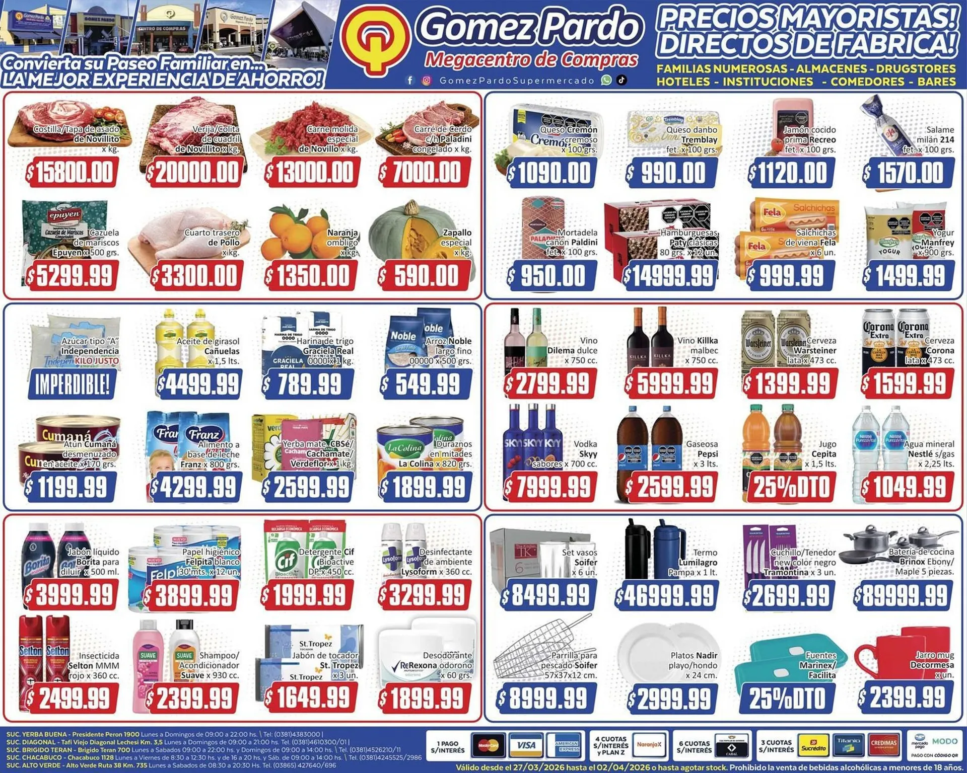 Ofertas de Catálogo Gomez Pardo 27 de marzo al 2 de abril 2026 - Página 1 del catálogo
