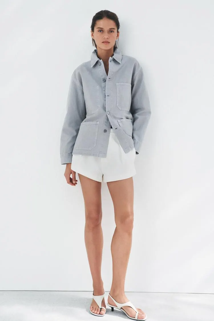 SOBRECAMISA BOLSILLOS ZARA WOMAN COLLECTION