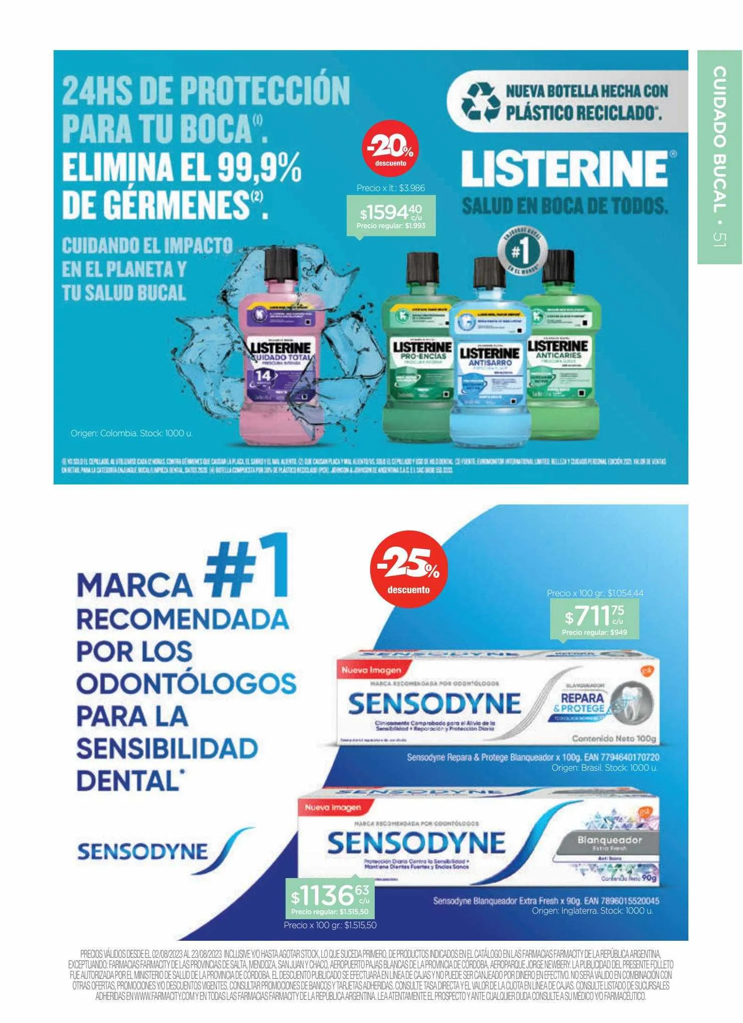 Ofertas de Catálogo Farmacity 1 de junio al 30 de septiembre 2023 - Página 51 del catálogo