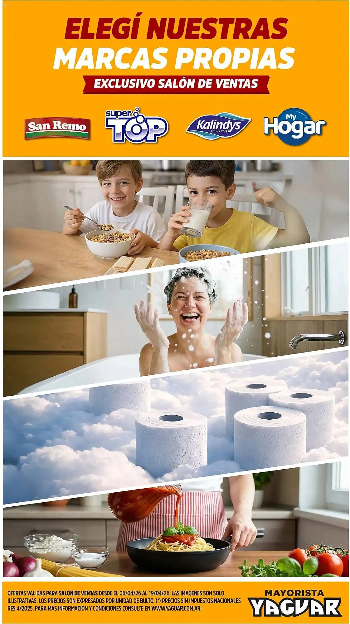 Ofertas de Catálogo Supermercados Yaguar 1 de abril al 19 de abril 2026 - Página 1 del catálogo