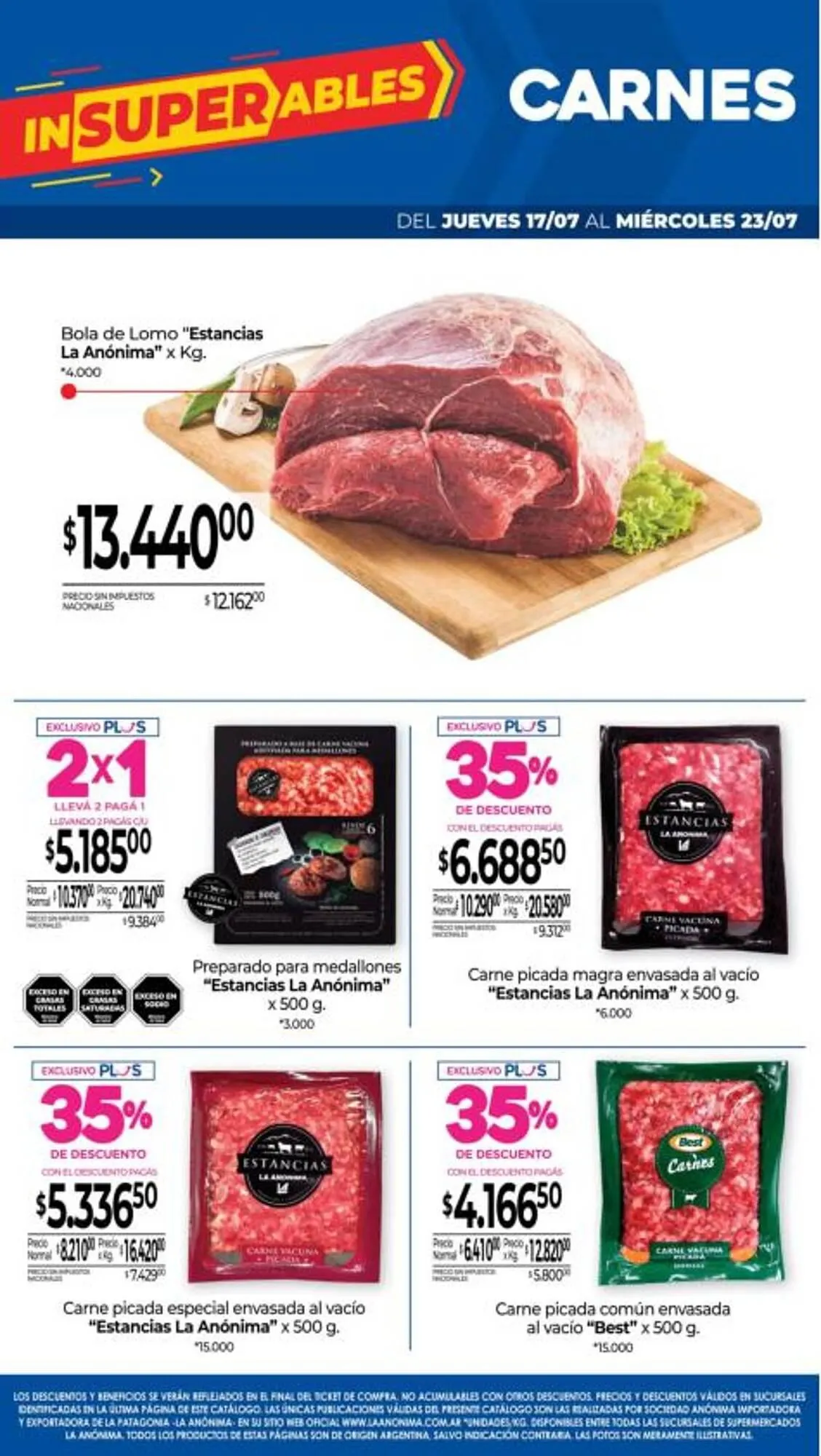 Ofertas de Catálogo La Anonima 17 de julio al 23 de julio 2025 - Página 2 del catálogo