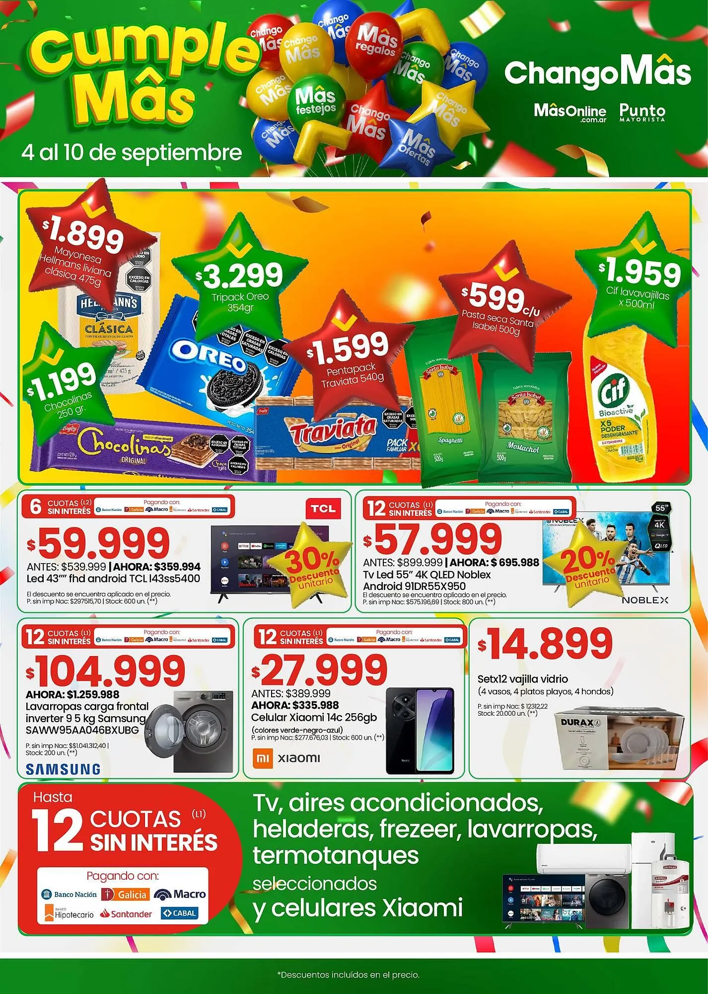 Ofertas de Catálogo Changomas 4 de septiembre al 10 de septiembre 2025 - Página 1 del catálogo