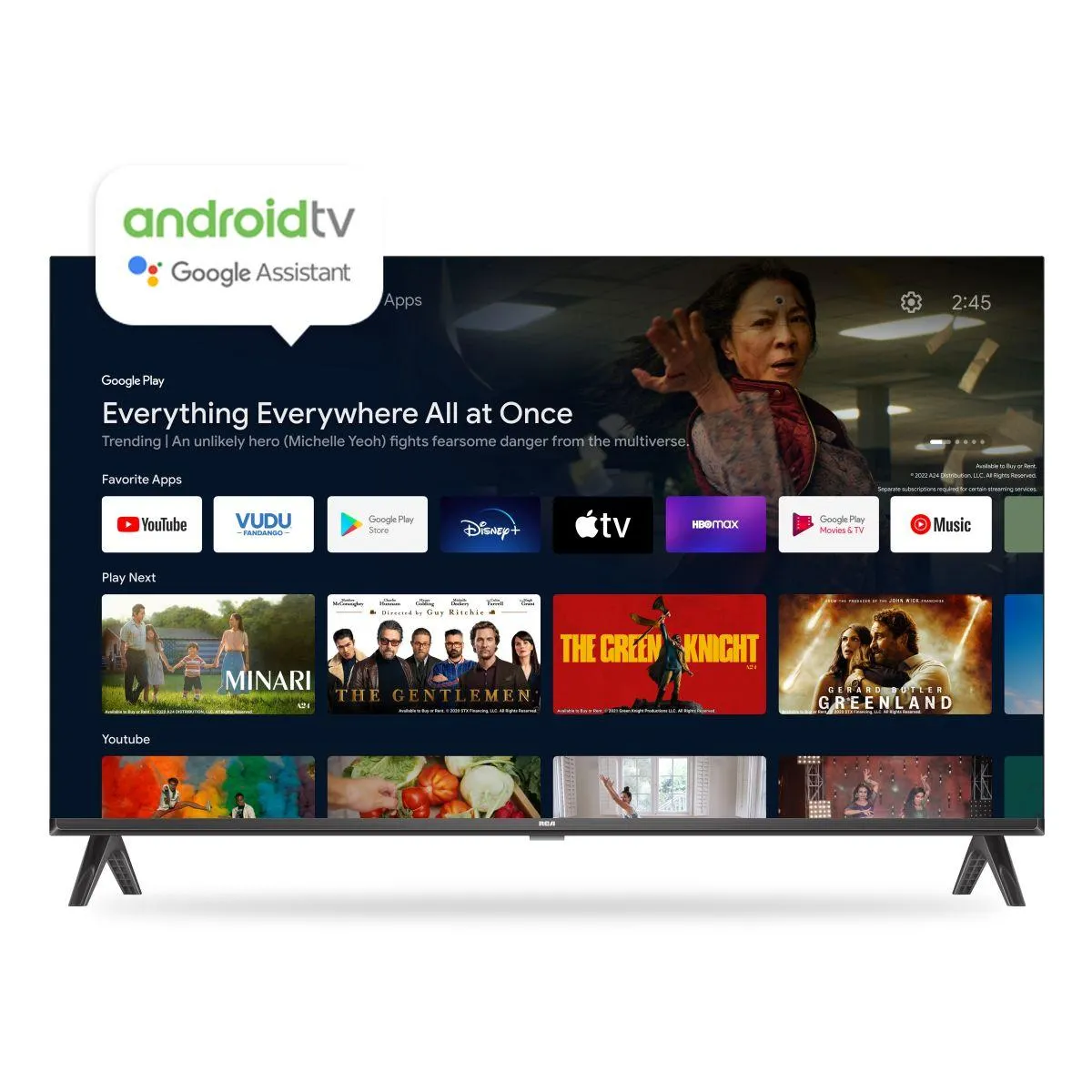 Smart Tv RCA 40 R40and Android Bt C/Voz Hdmi