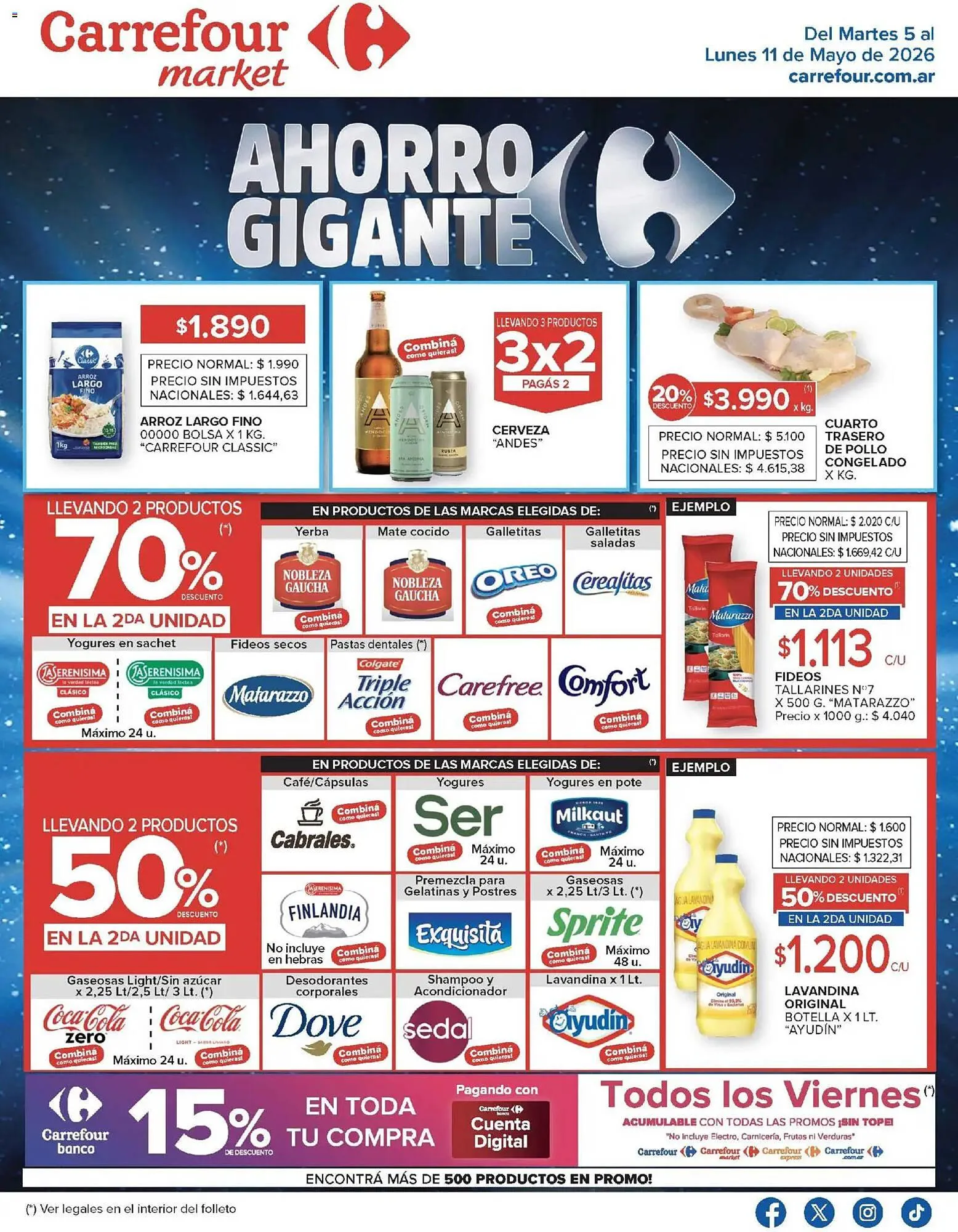Ofertas de Folleto Carrefour Market 5 de mayo al 11 de mayo 2026 - Página 1 del catálogo