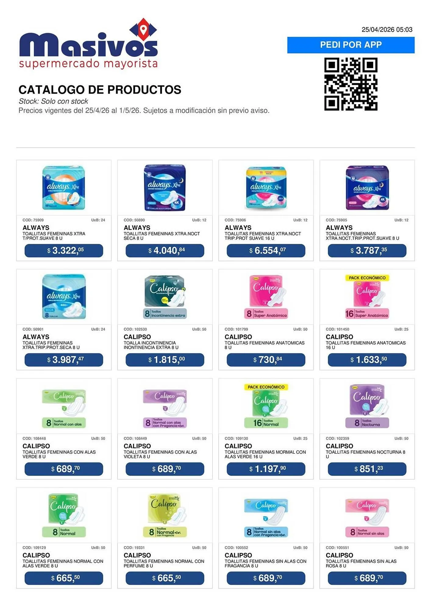 Ofertas de Catálogo Masivos 25 de abril al 1 de mayo 2026 - Página 126 del catálogo