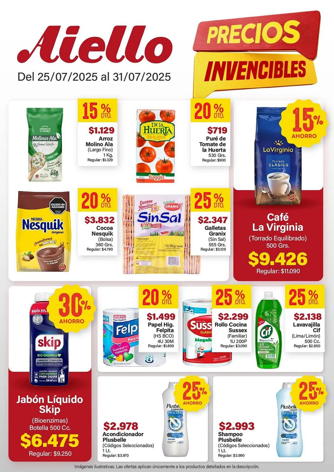 Ofertas de Catálogo Supermercados Aiello 25 de julio al 31 de julio 2025 - Página 1 del catálogo