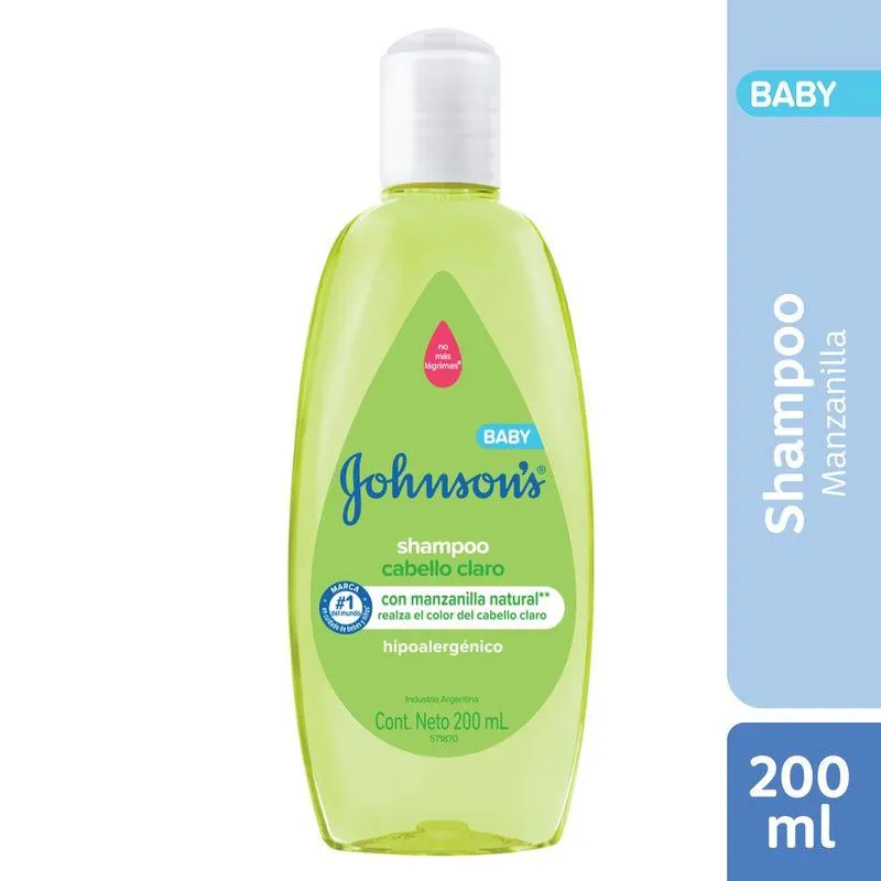 Shampoo Para Bebé Johnson's Cabello Claro X 200 Ml.
