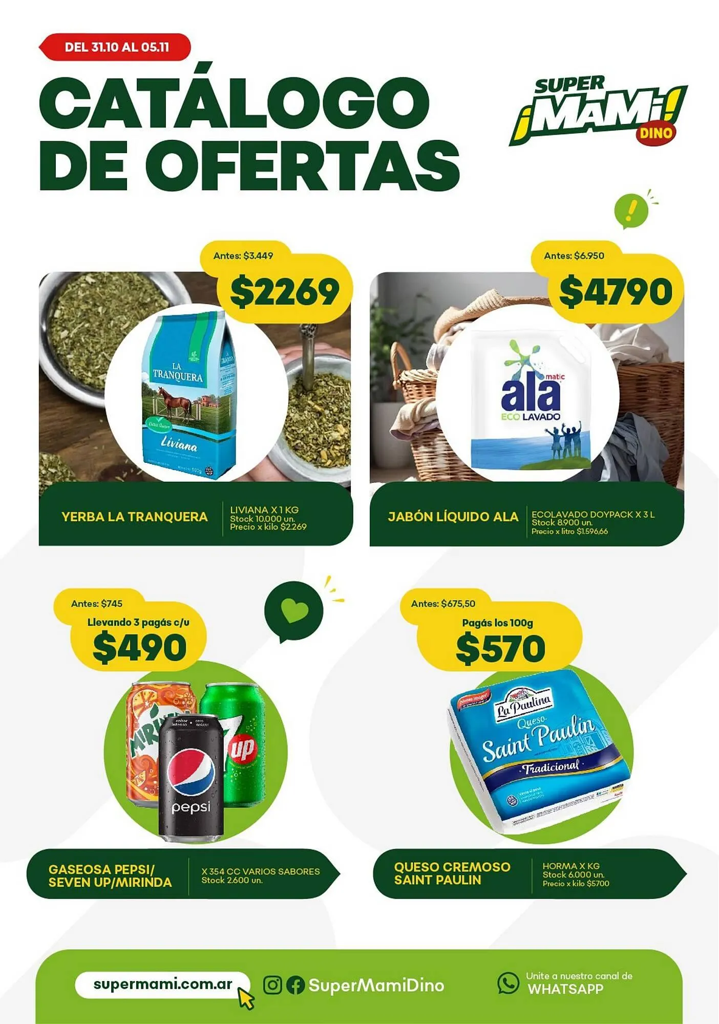 Ofertas de Catálogo Super MAMI 30 de octubre al 5 de noviembre 2024 - Página 1 del catálogo