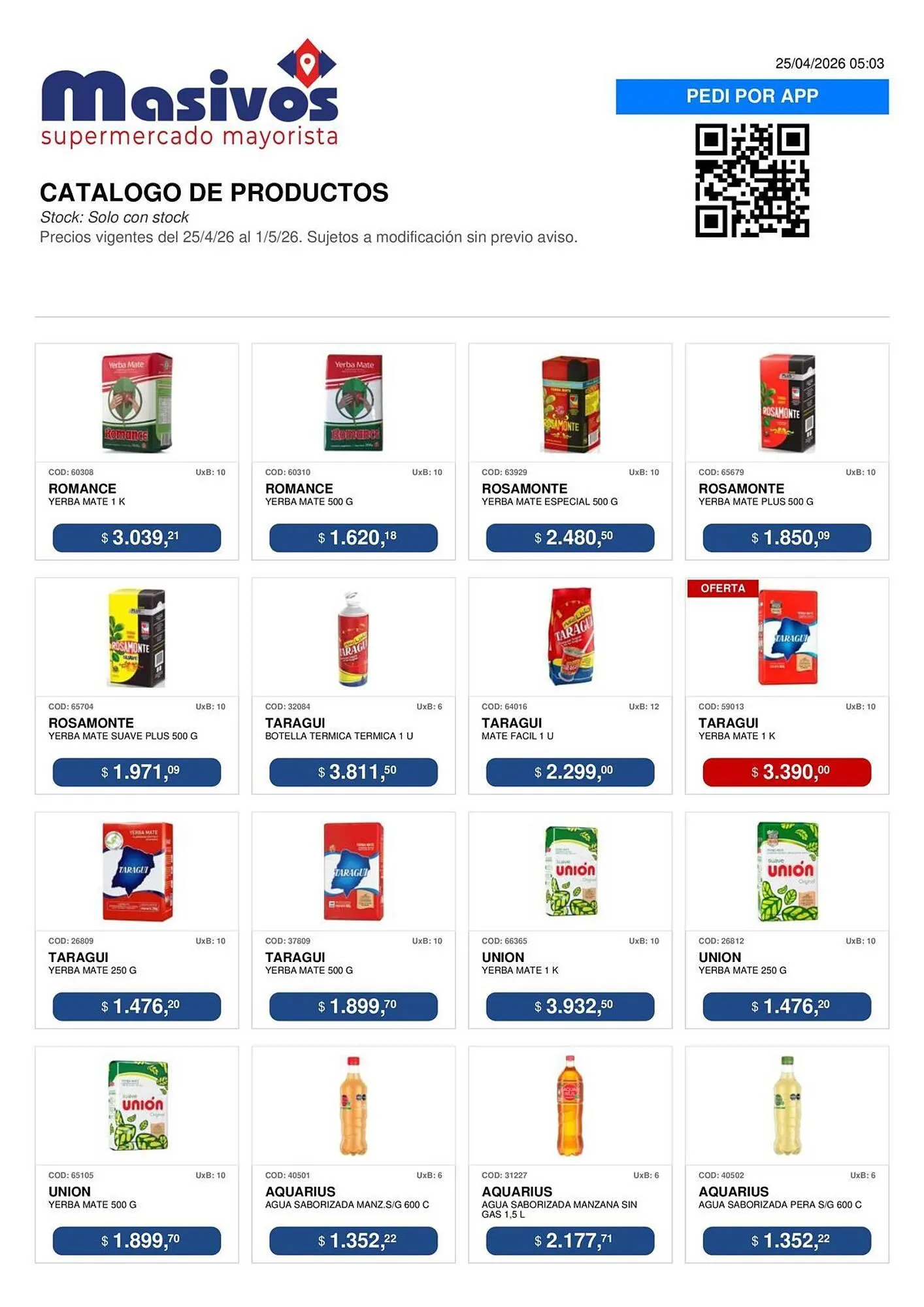 Ofertas de Catálogo Masivos 25 de abril al 1 de mayo 2026 - Página 49 del catálogo