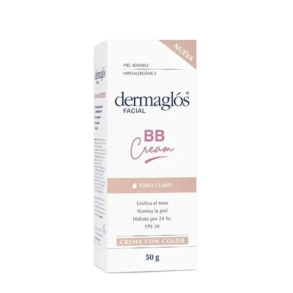 Dermaglos Crema Con Color Bb Cream Tono Claro Con Fps30 50 gr