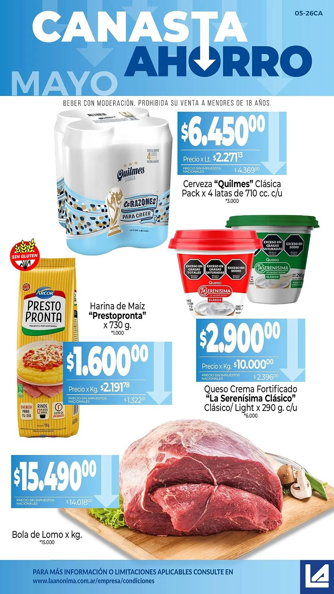Ofertas de Catálogo La Anonima 4 de mayo al 31 de mayo 2026 - Página 1 del catálogo