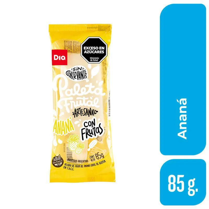 Paleta Frutal Artesanal Anana DIA 89 Gr