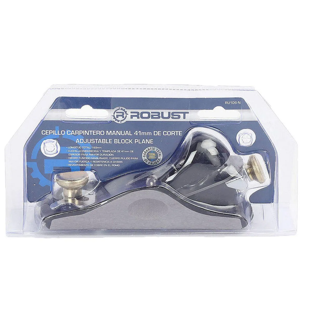 Cepillo carpintero manual 41 mm Robust