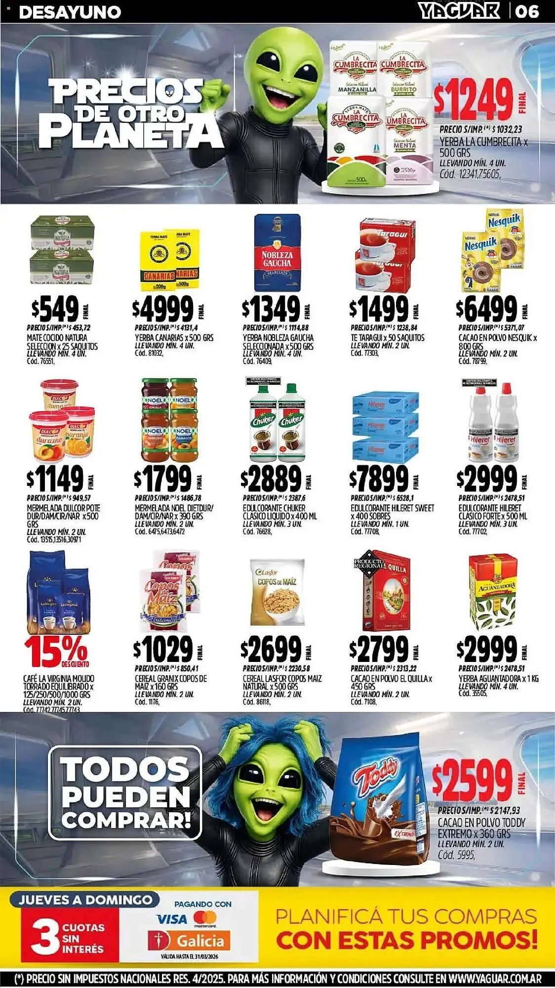 Ofertas de Catálogo Supermercados Yaguar 11 de marzo al 16 de marzo 2026 - Página 8 del catálogo