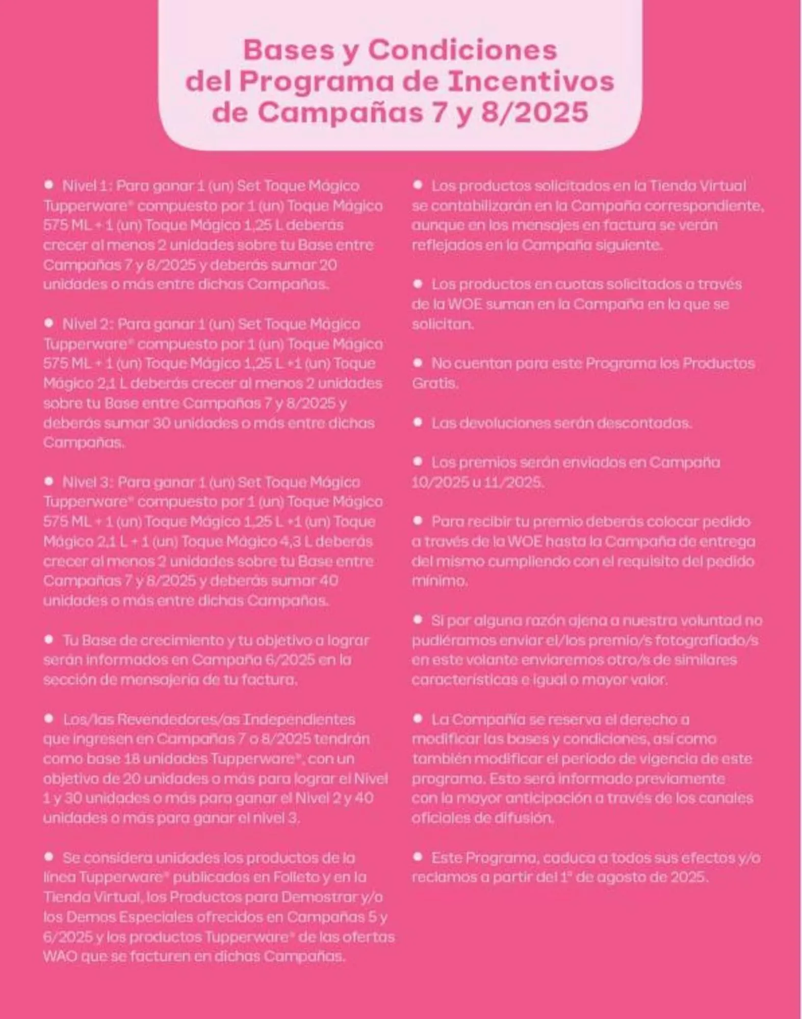 Ofertas de Catálogo Tupperware 1 de julio al 31 de agosto 2025 - Página 5 del catálogo