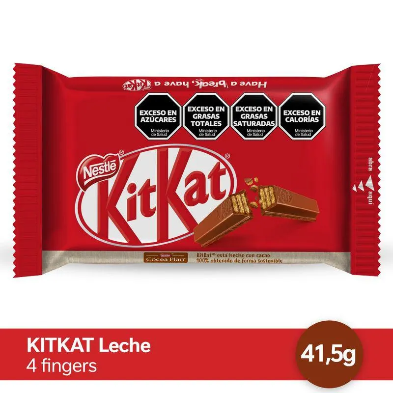 Oblea de Chocolate Kit Kat Extra milk y cocoa 45 Gr.