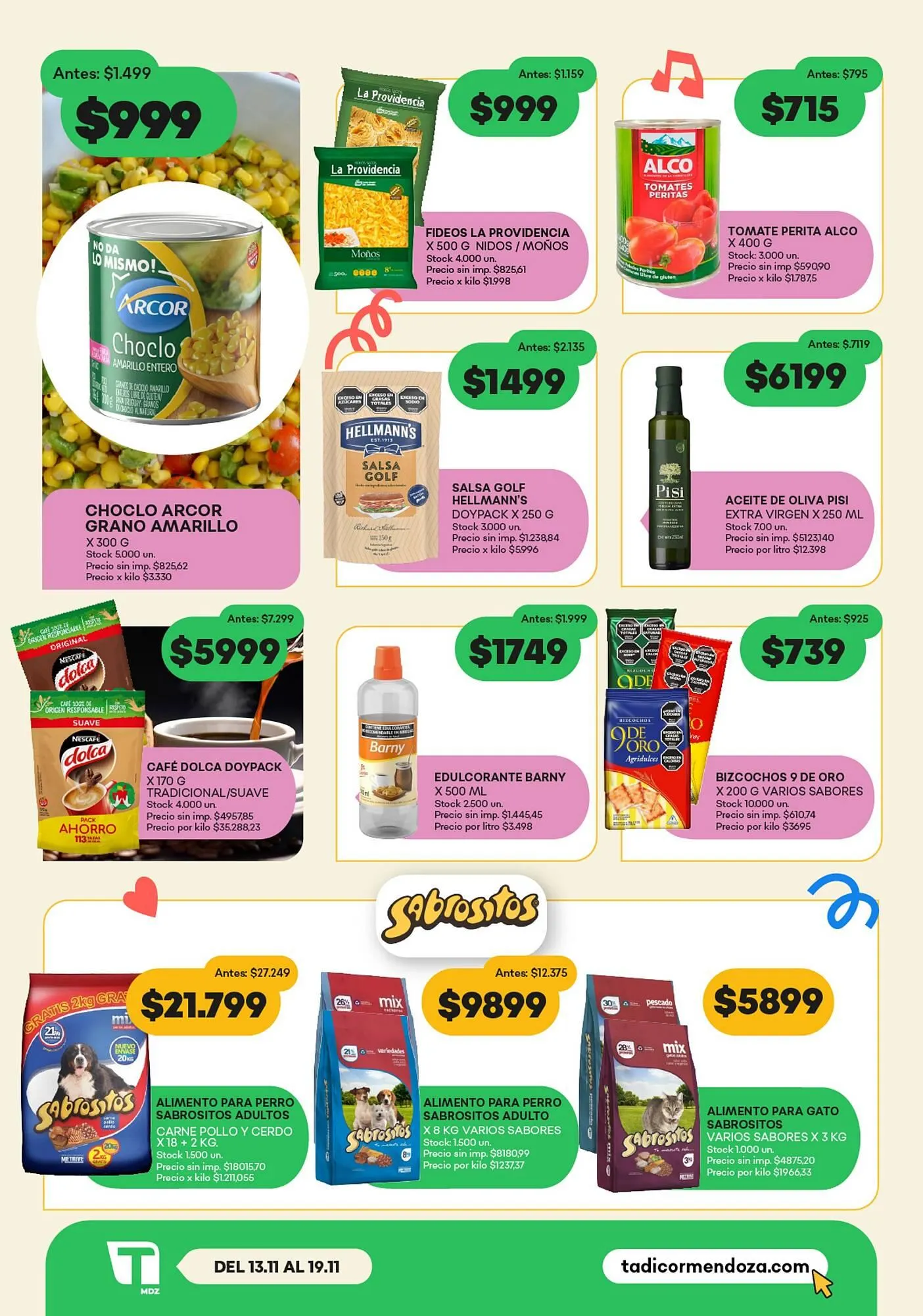 Ofertas de Catálogo Supermercados Tadicor 12 de noviembre al 19 de noviembre 2025 - Página 2 del catálogo