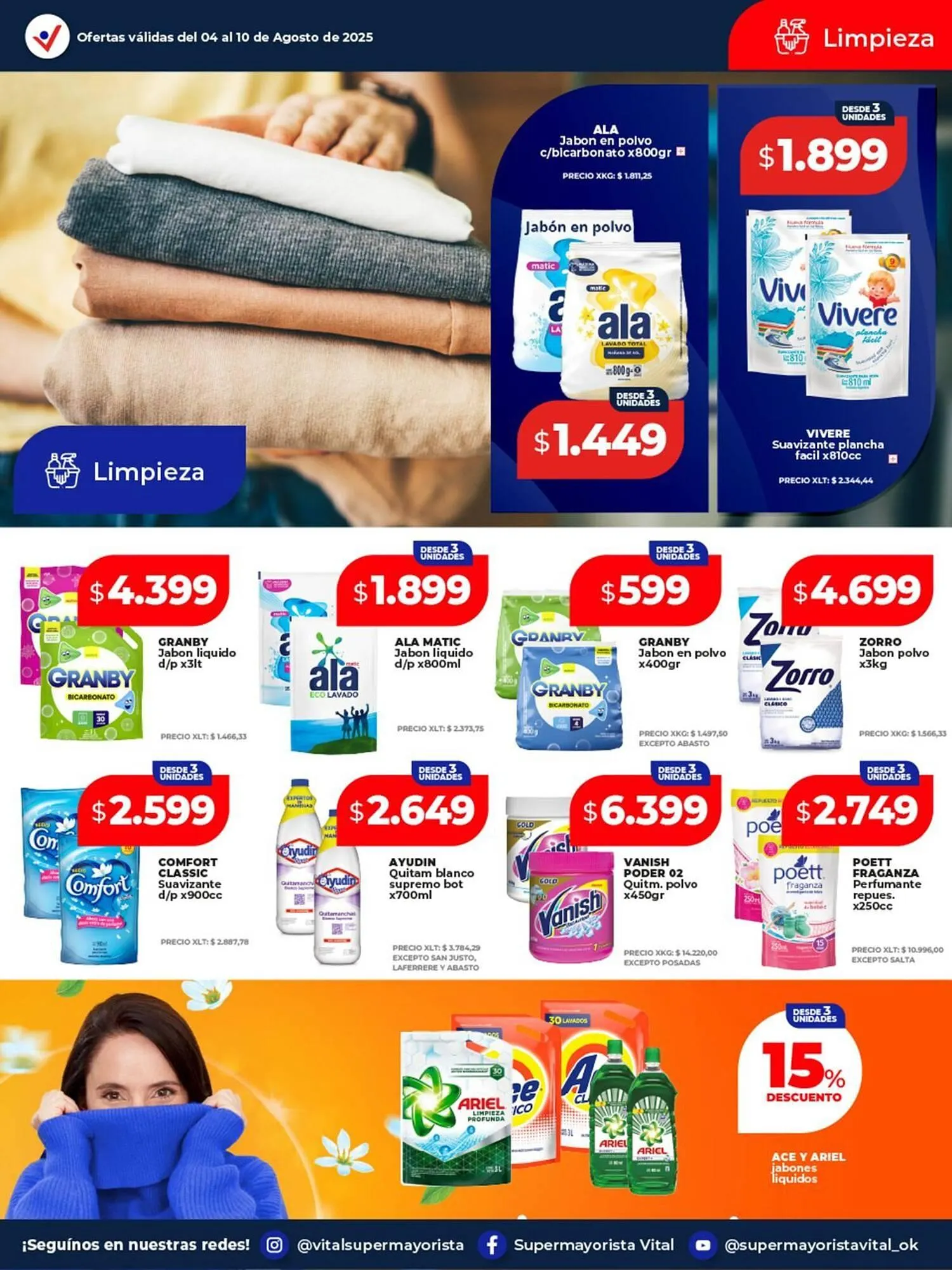 Ofertas de Catálogo Supermayorista Vital 4 de agosto al 10 de agosto 2025 - Página 8 del catálogo
