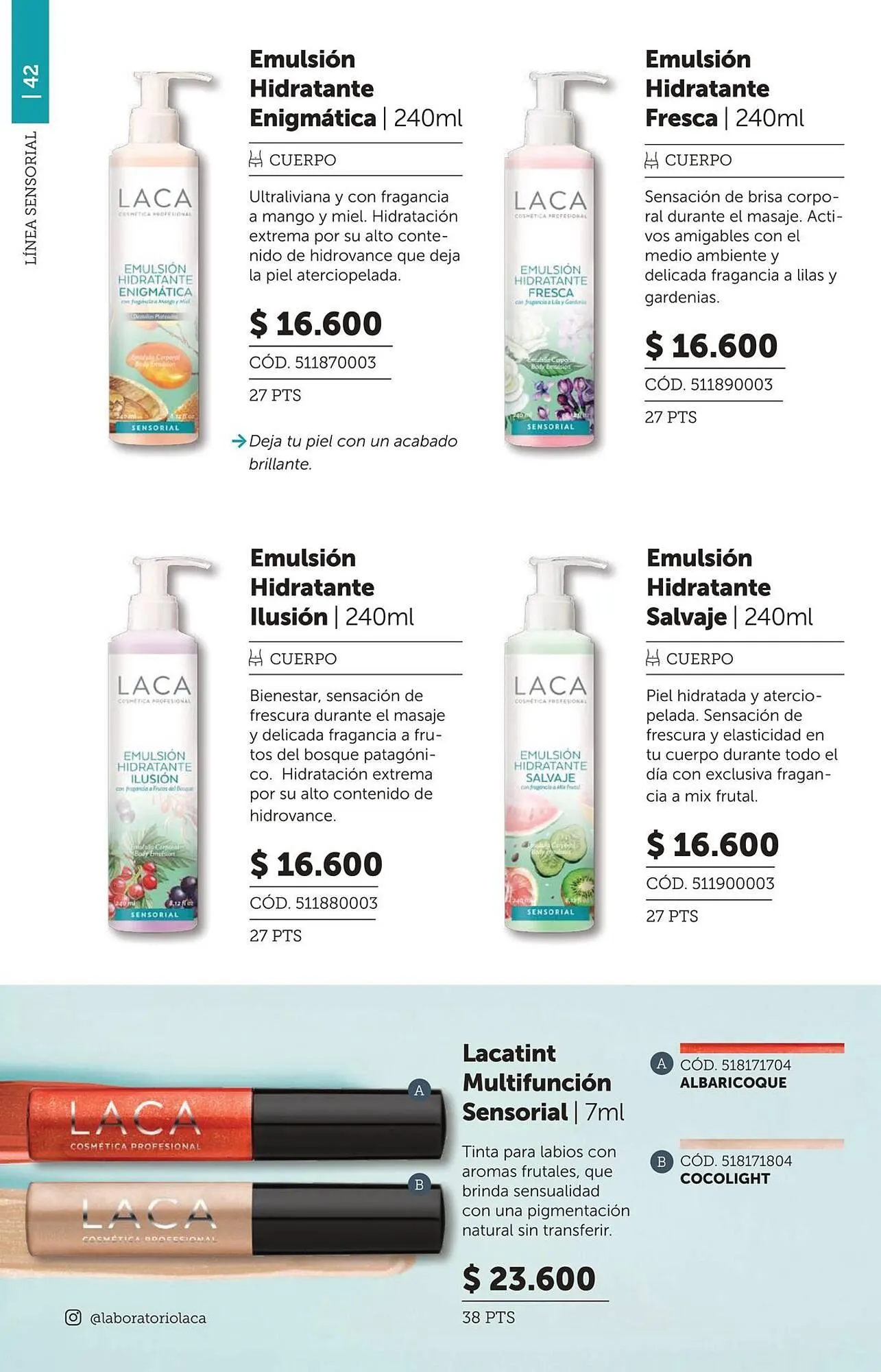 Ofertas de Catálogo Laboratorio LACA 8 de mayo al 31 de mayo 2025 - Página 42 del catálogo