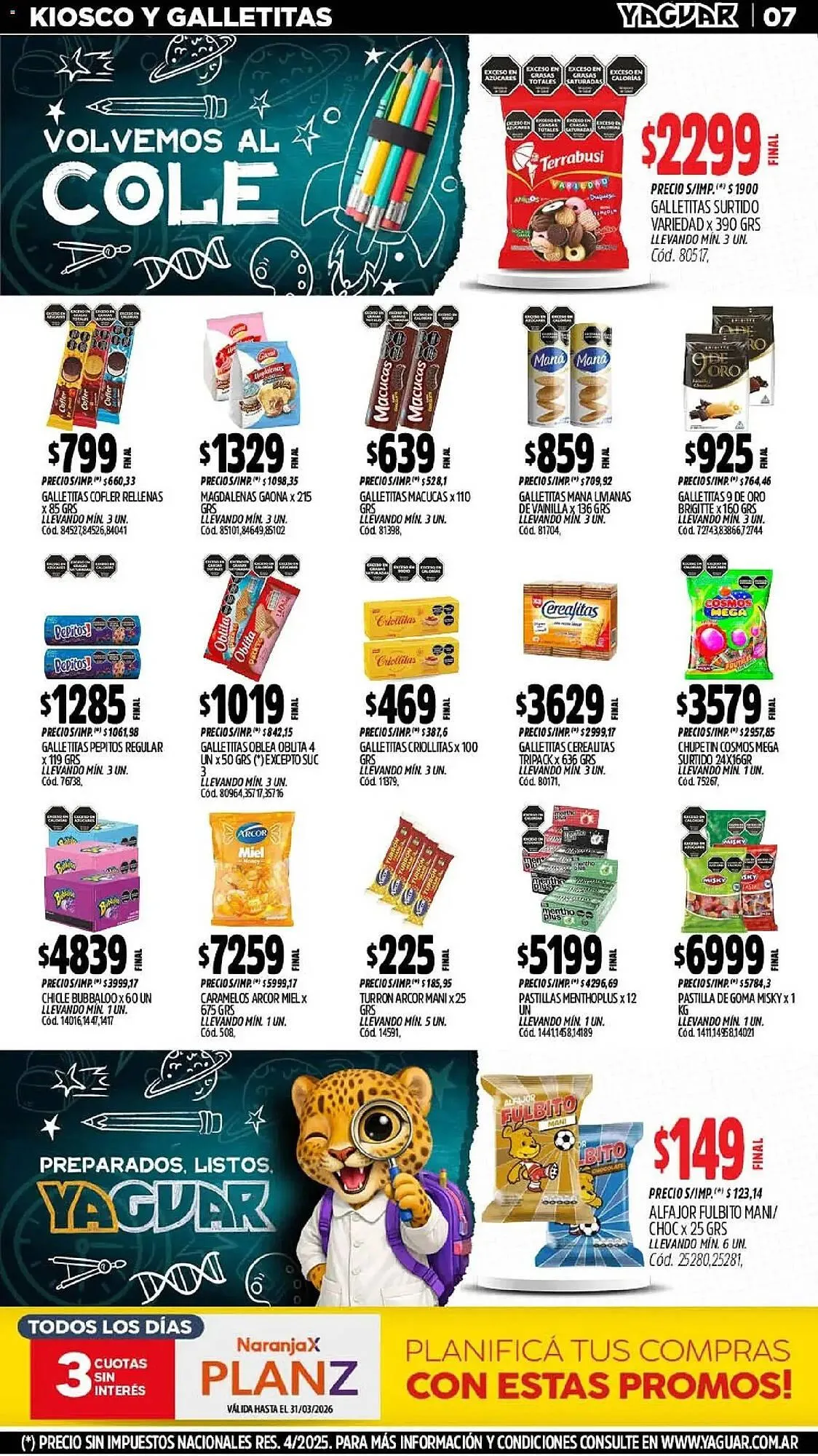 Ofertas de Catálogo Supermercados Yaguar 2 de marzo al 8 de marzo 2026 - Página 7 del catálogo