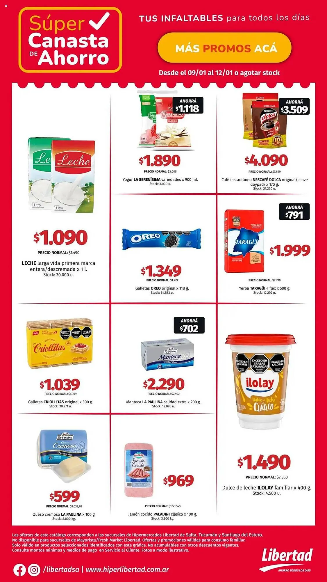 Ofertas de Catálogo Hipermercado Libertad 9 de enero al 12 de enero 2025 - Página 3 del catálogo