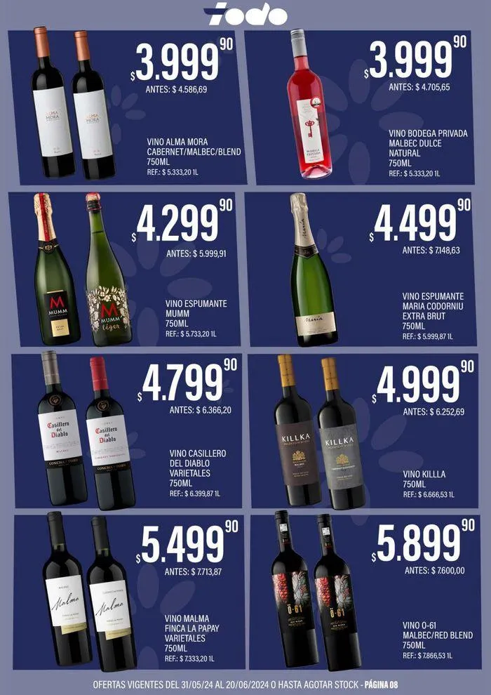 Ofertas de Catálogo Supermercados Todo 31 de mayo al 20 de junio 2024 - Página 8 del catálogo