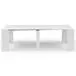 Mesa de comedor rectangular extensible blanca