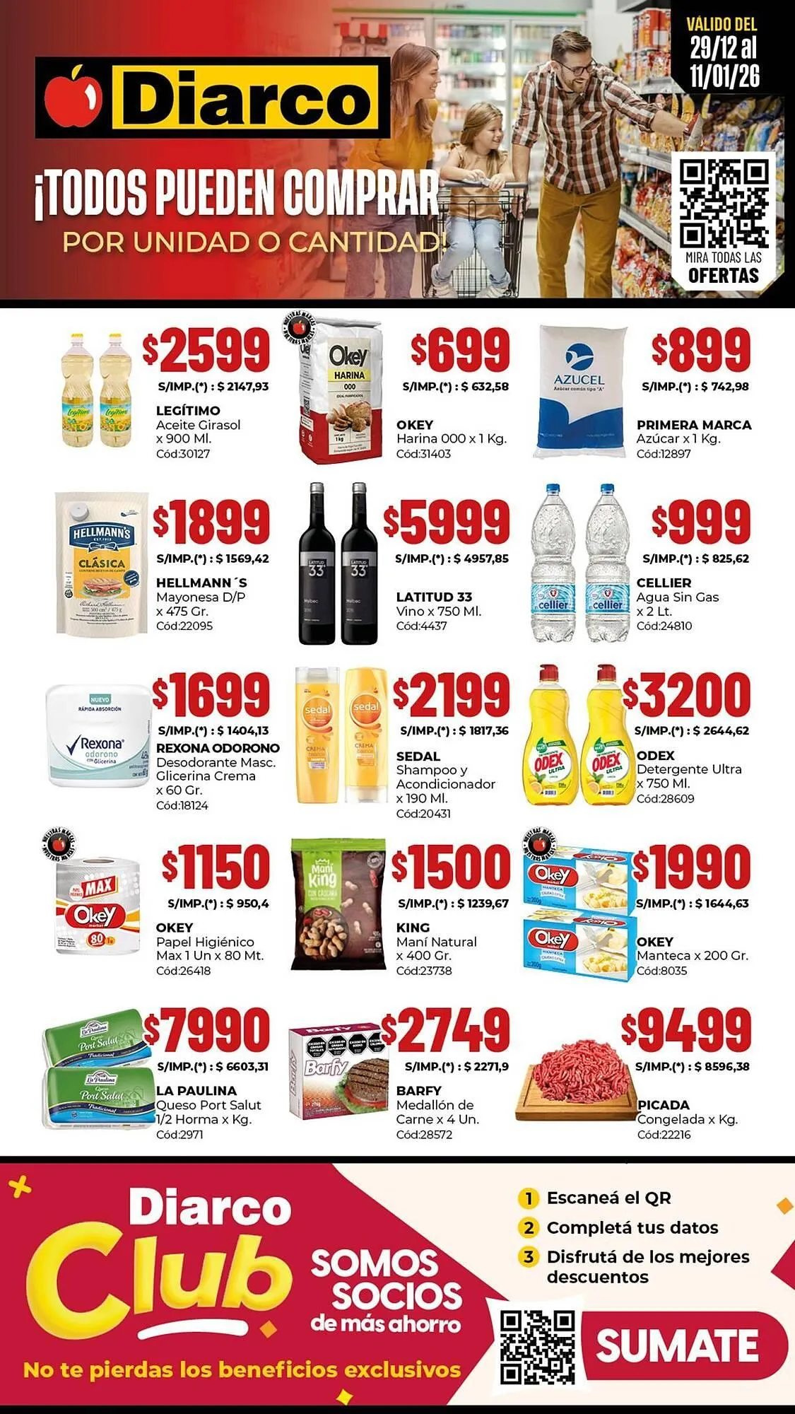 Ofertas de Catálogo Diarco 29 de diciembre al 11 de enero 2026 - Página 1 del catálogo