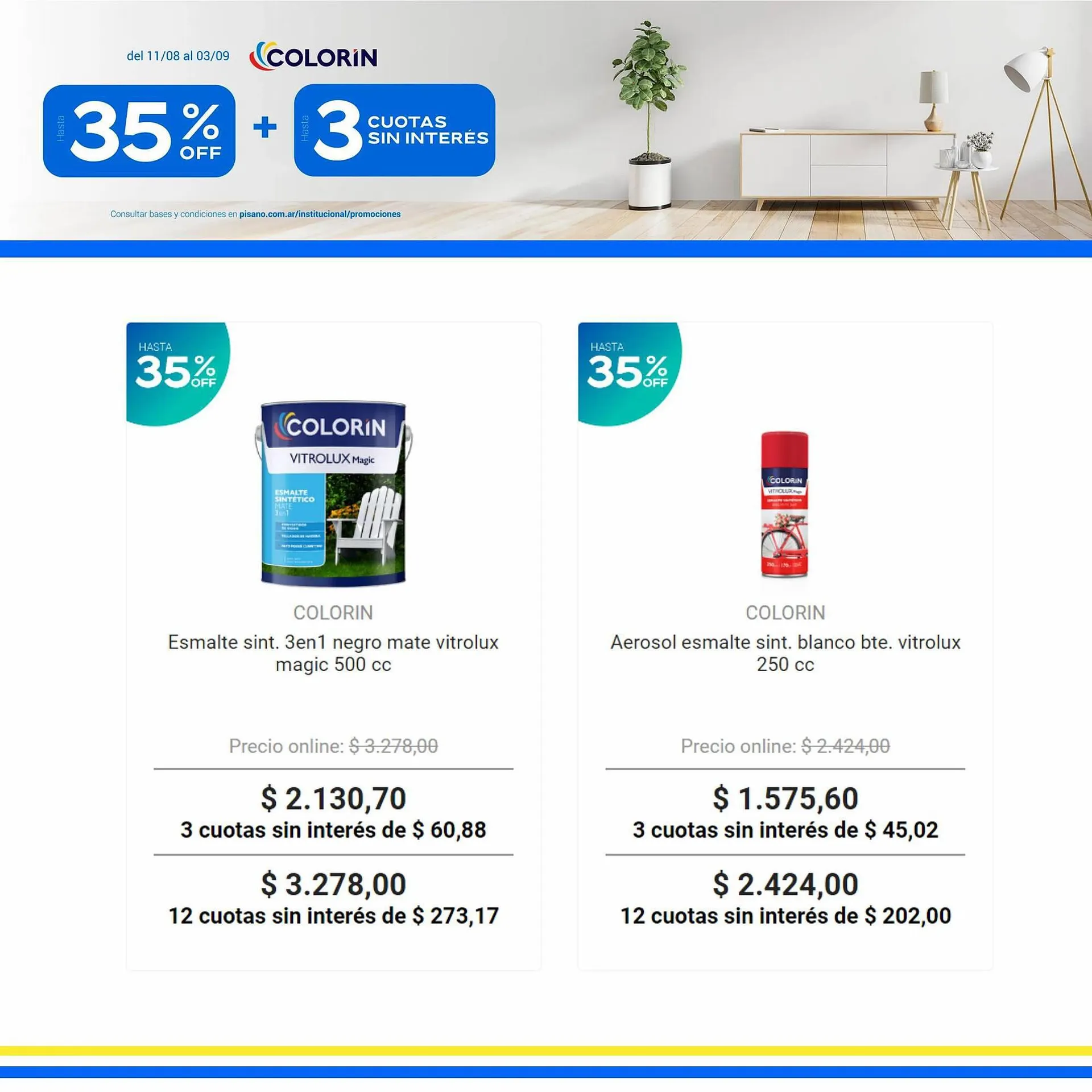 Ofertas de Catálogo Pinturerías Pisano 17 de agosto al 13 de septiembre 2023 - Página 9 del catálogo