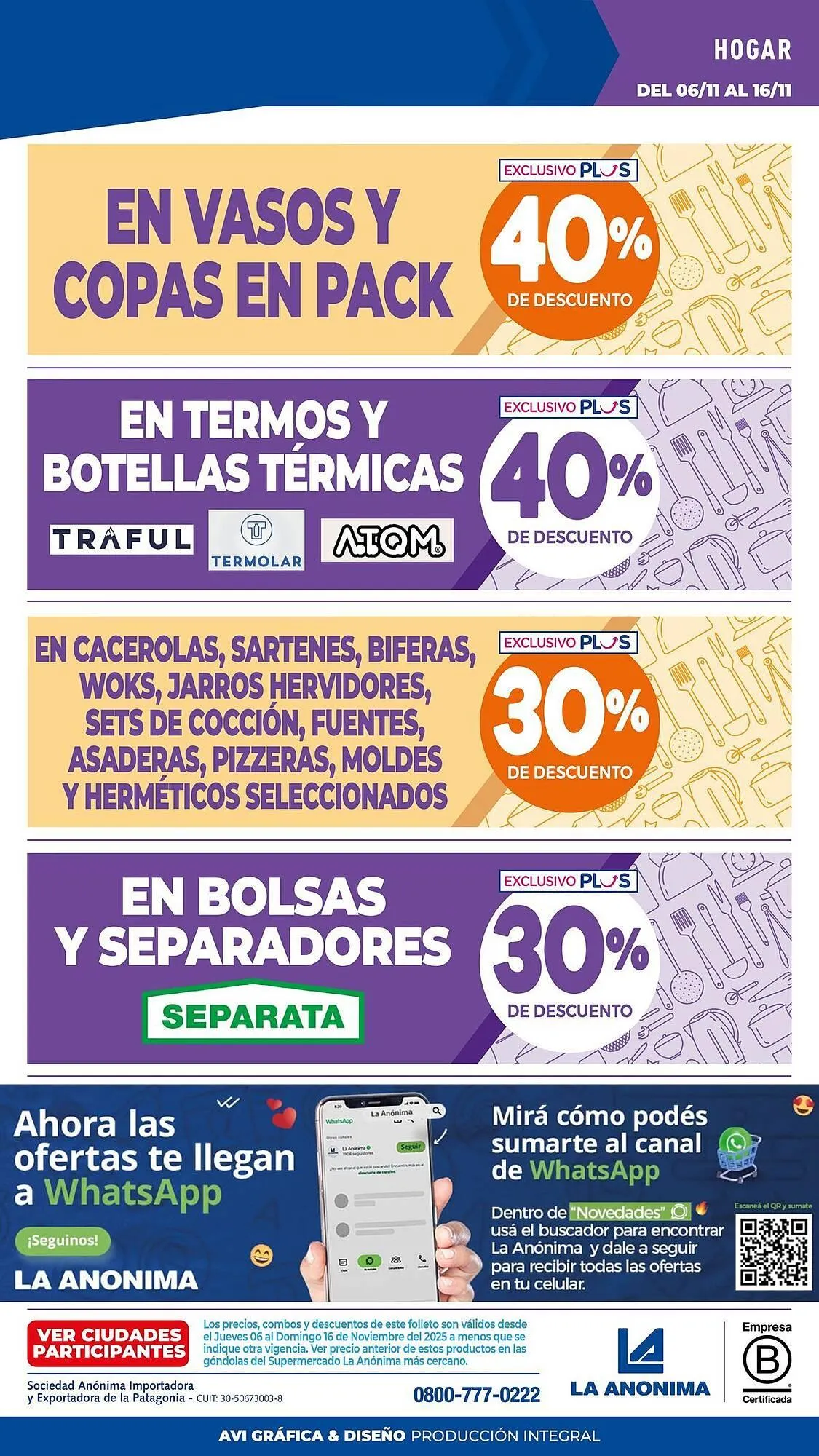 Ofertas de Catálogo La Anonima 6 de noviembre al 16 de noviembre 2025 - Página 41 del catálogo
