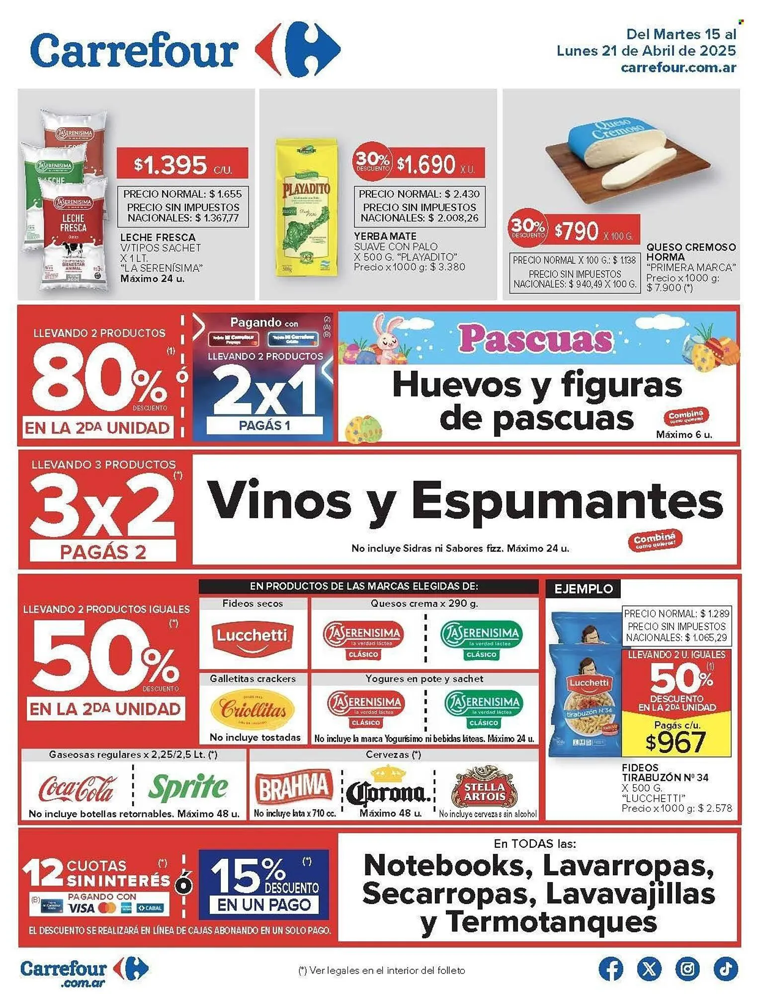 Ofertas de Catálogo Carrefour 15 de abril al 21 de abril 2025 - Página 1 del catálogo